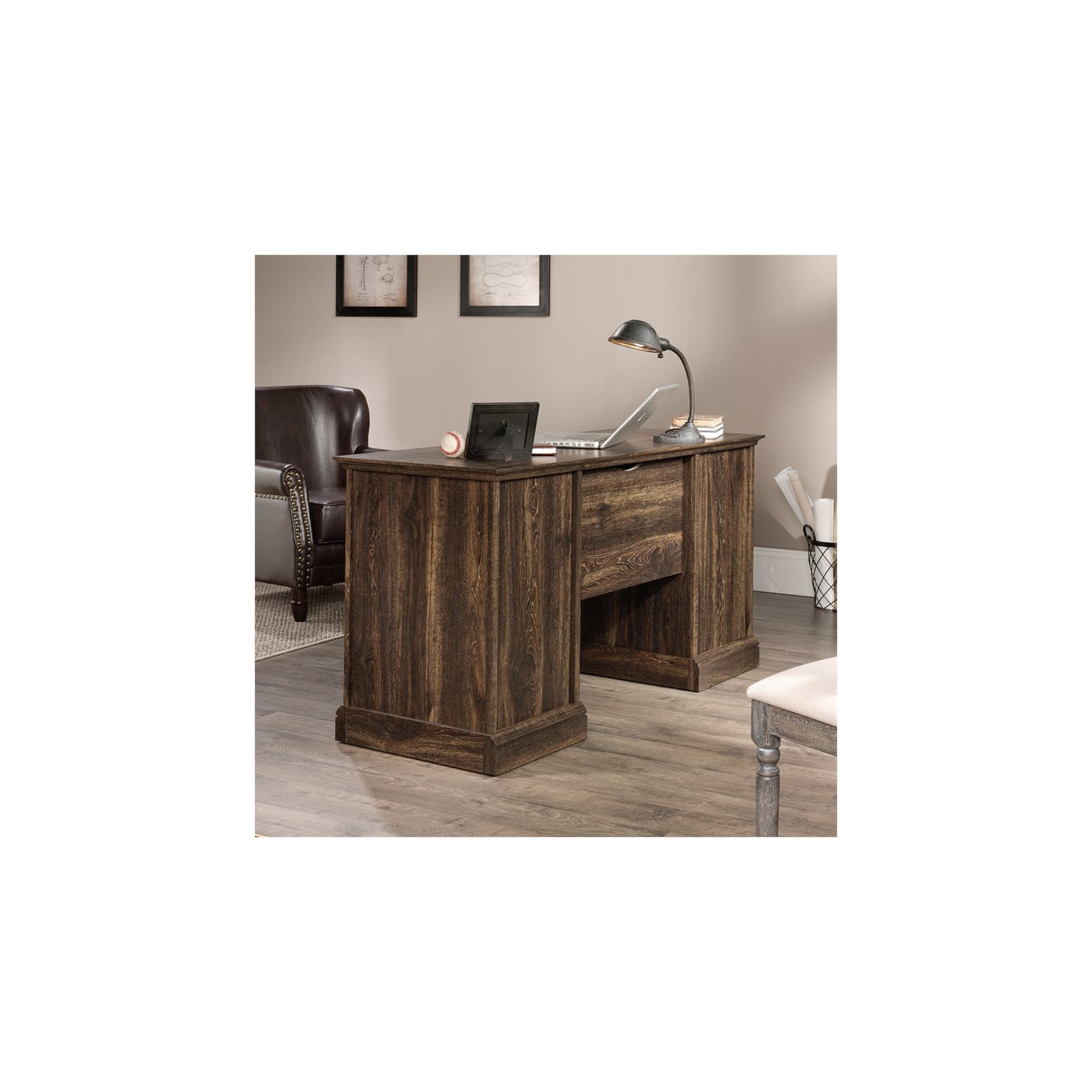 Sauder – Bureau de direction Barrister Lane, chêne de fer