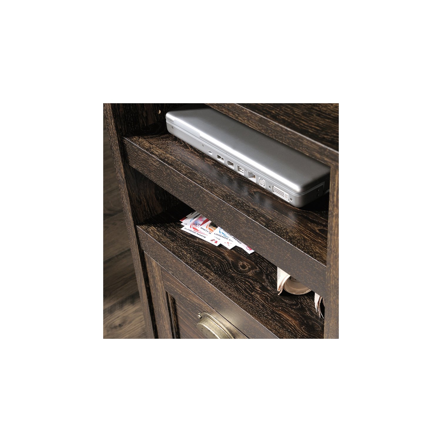 Sauder – Bureau de direction Barrister Lane, chêne de fer