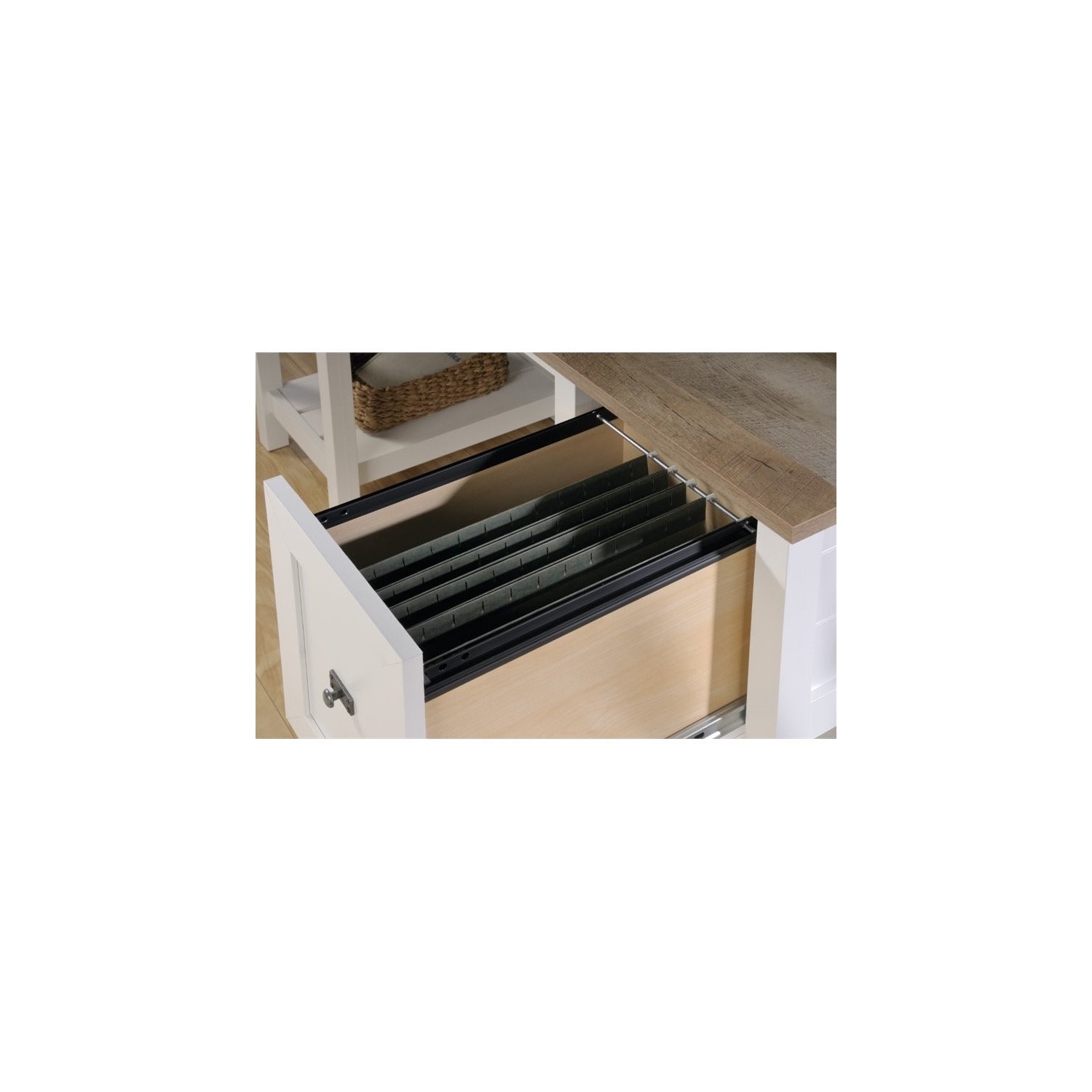 Bureau d’ordinateur Scranton & Co, blanc doux