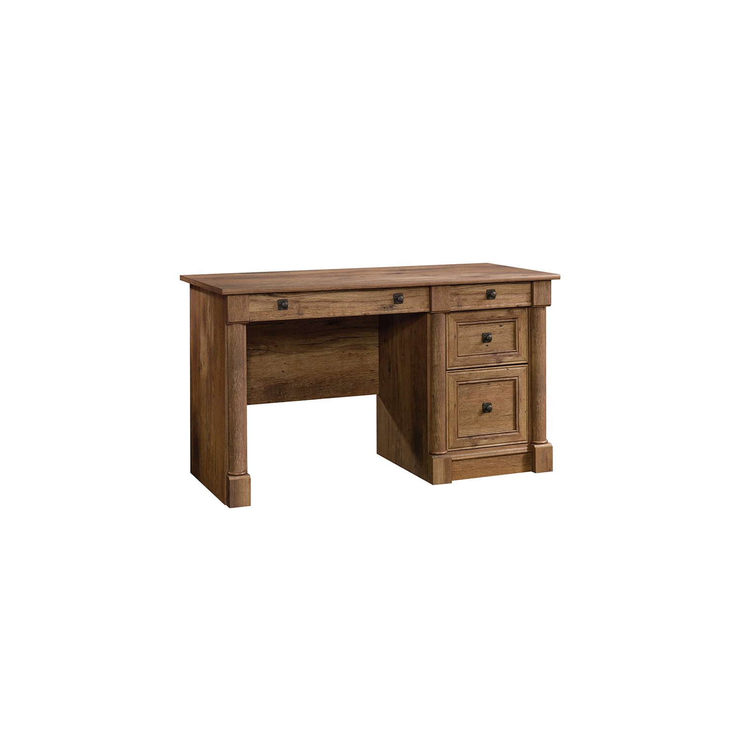 Sauder Palladia Contemporary Wood Computer Desk in Vintage Oak