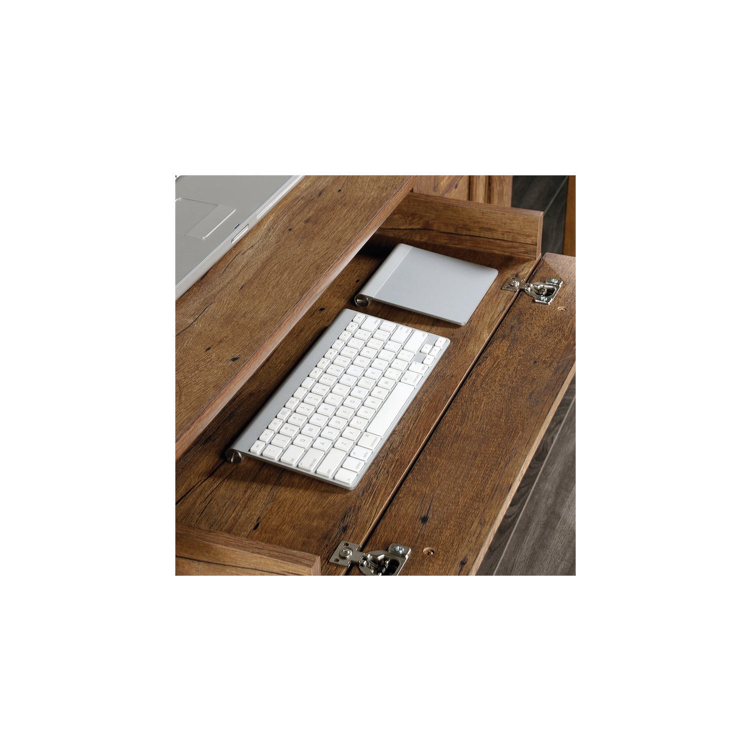 Sauder Palladia Contemporary Wood Computer Desk in Vintage Oak