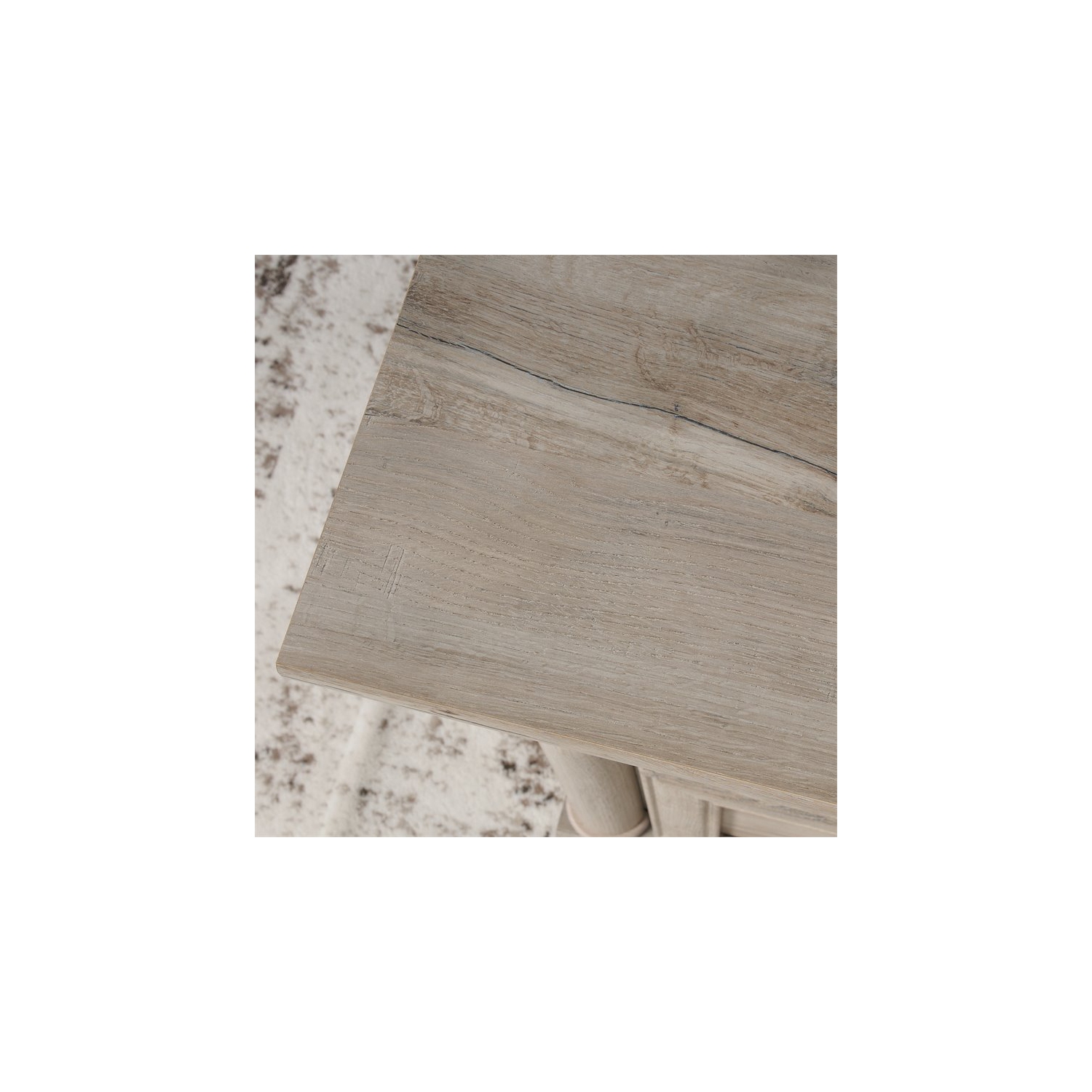 Sauder Palladia Contemporary Wood Executive Desk in Split Oak