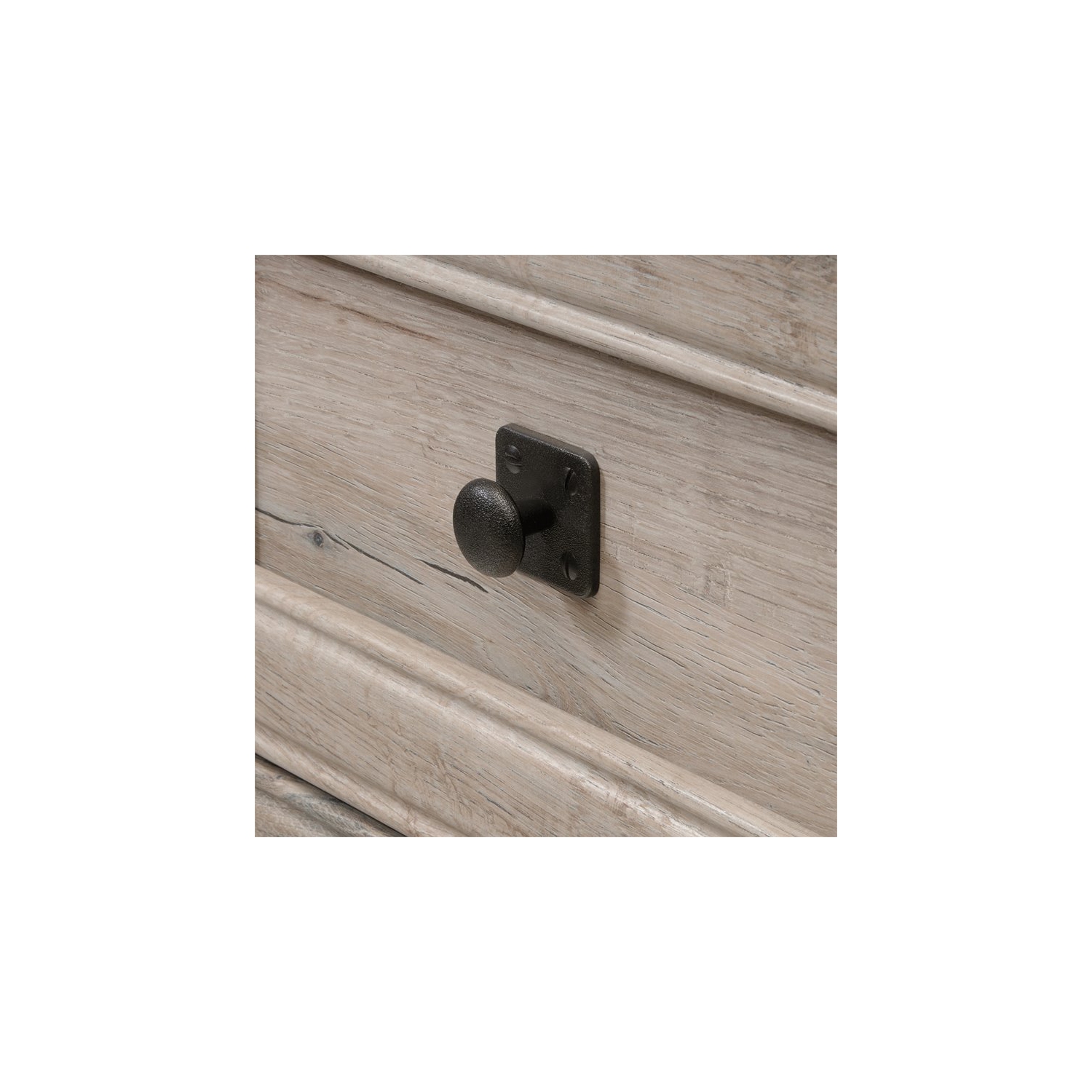 Sauder Palladia Contemporary Wood Executive Desk in Split Oak