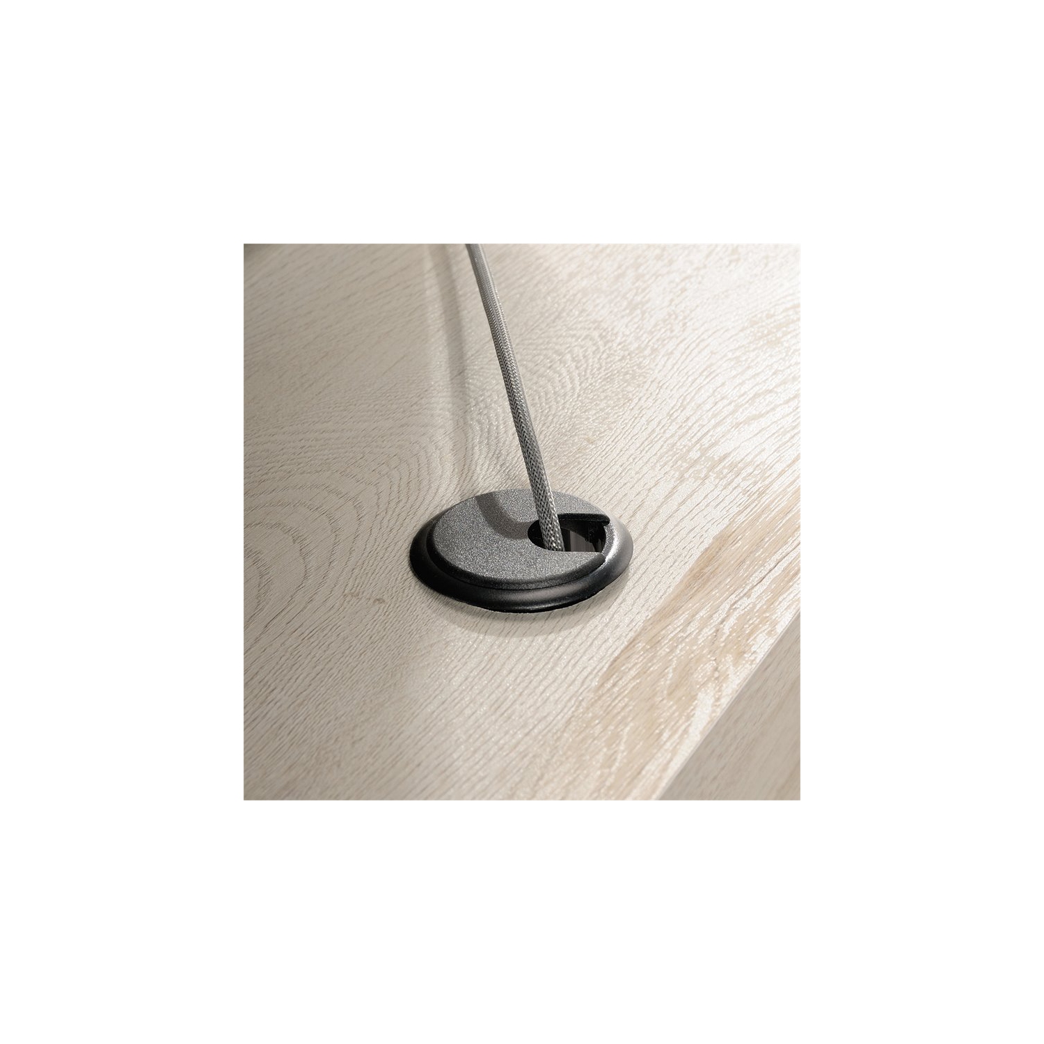 Sauder – Bureau en L en bois d’ingénierie Edge Water, marron blanchi