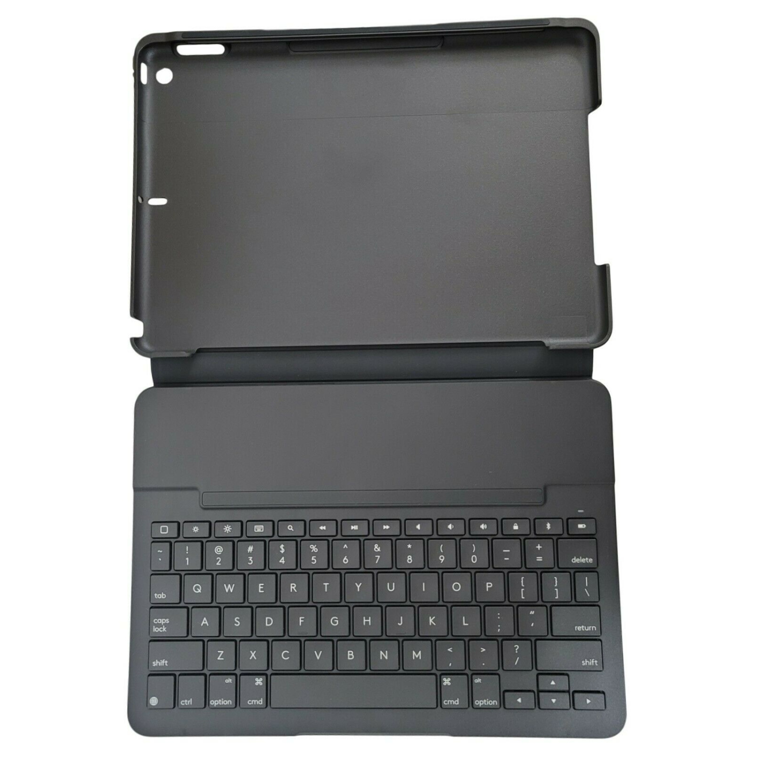 Remis à neuf – Étui folio mince iPad 7e et 8e génération de Logitech avec clavier sans fil graphite