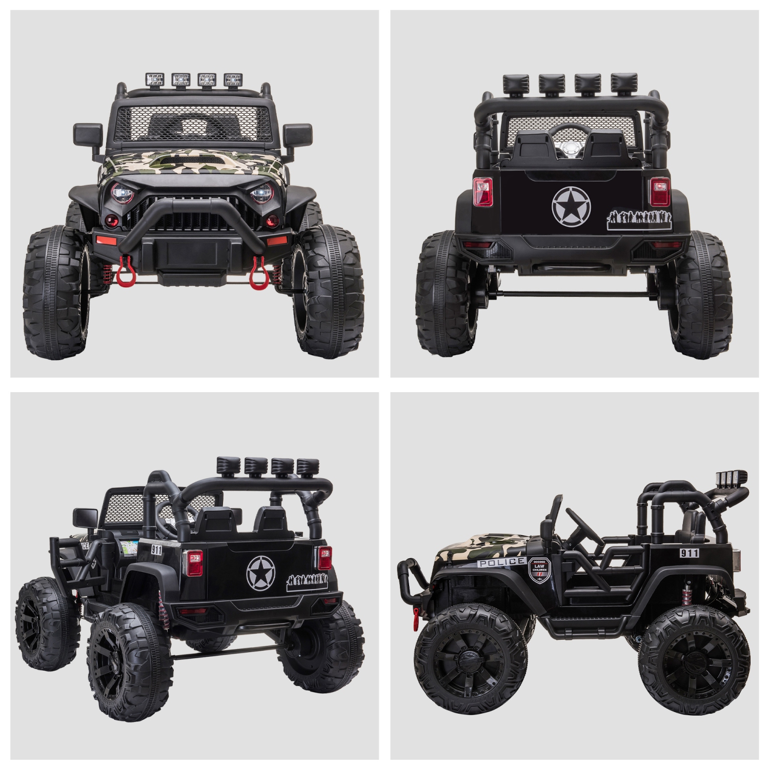 Aosom 12V Battery-powered Kids Electric Ride On Car with Parental Remote Control - Black