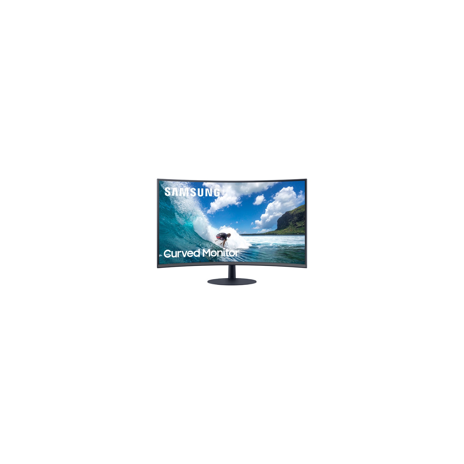 Refurbished (Good) - Samsung 32" FHD 75Hz 4ms GTG Curved VA LED FreeSync Gaming Monitor (LC32T550FDNXZA) - Dark Blue Grey