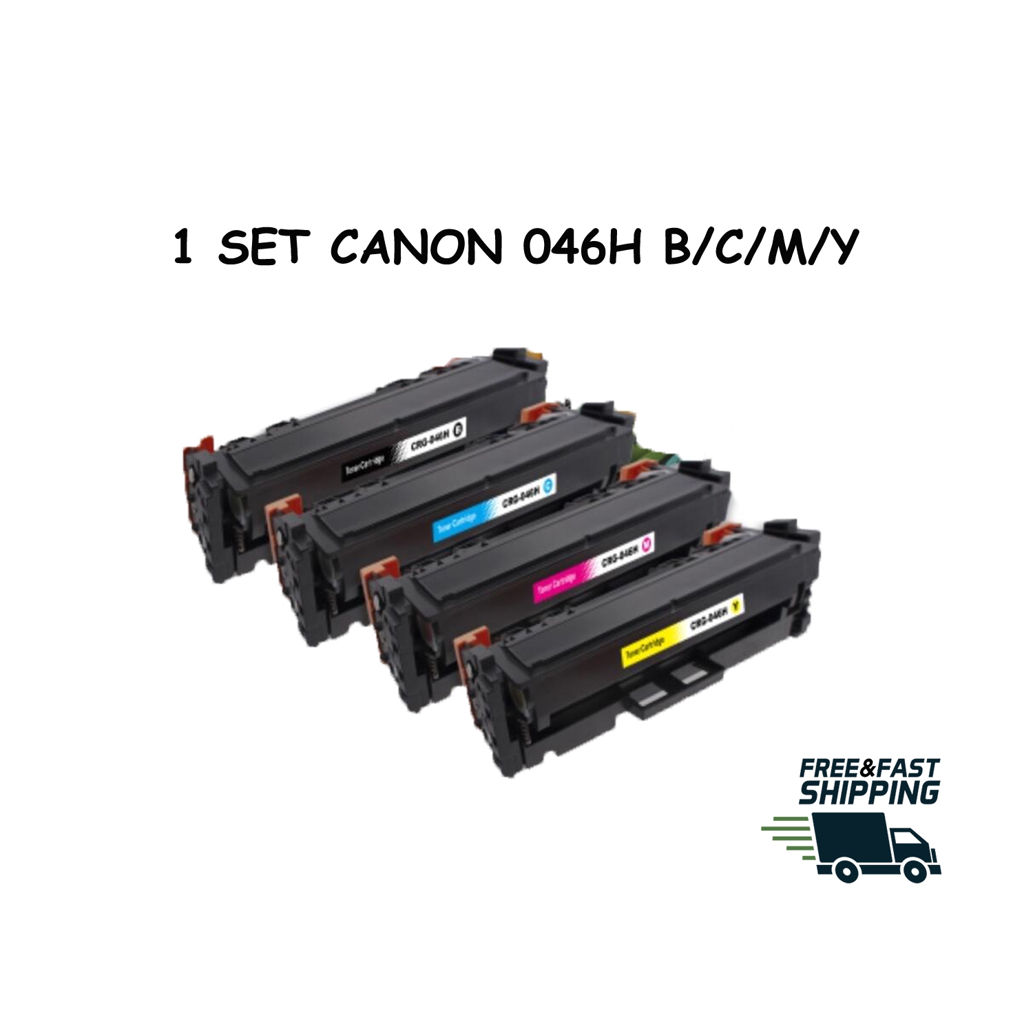 Bestoner™ Canon 046H/Canon046/046 BK/M/Y/C High Yield Toner Cartridge for ImageCLASS MF733Cdw MF731Cdw MF735Cdw LBP654Cdw