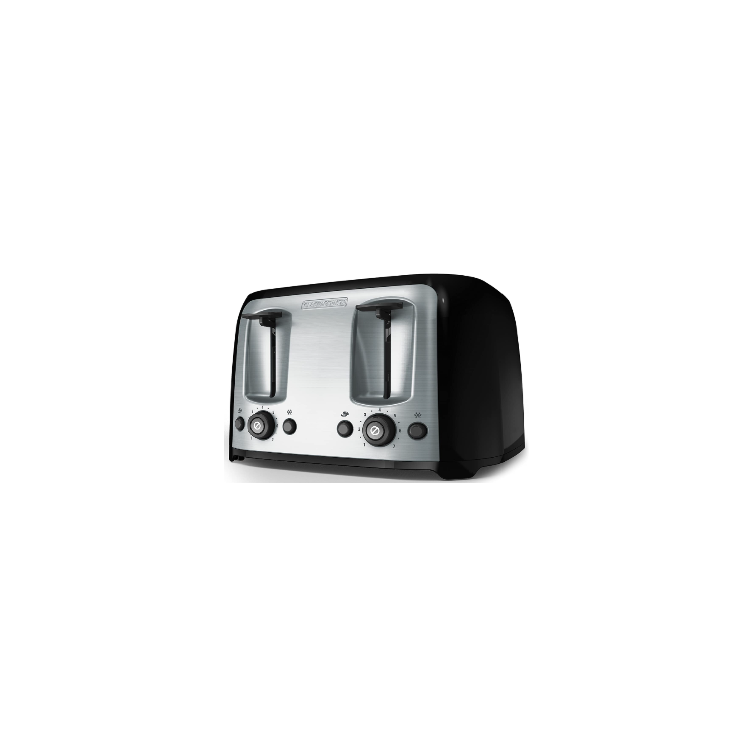 BLACK+DECKER Toaster, 4 Slice, Extra Wide Slots for Bagels and Artisan Breads, Black, TR1478BD