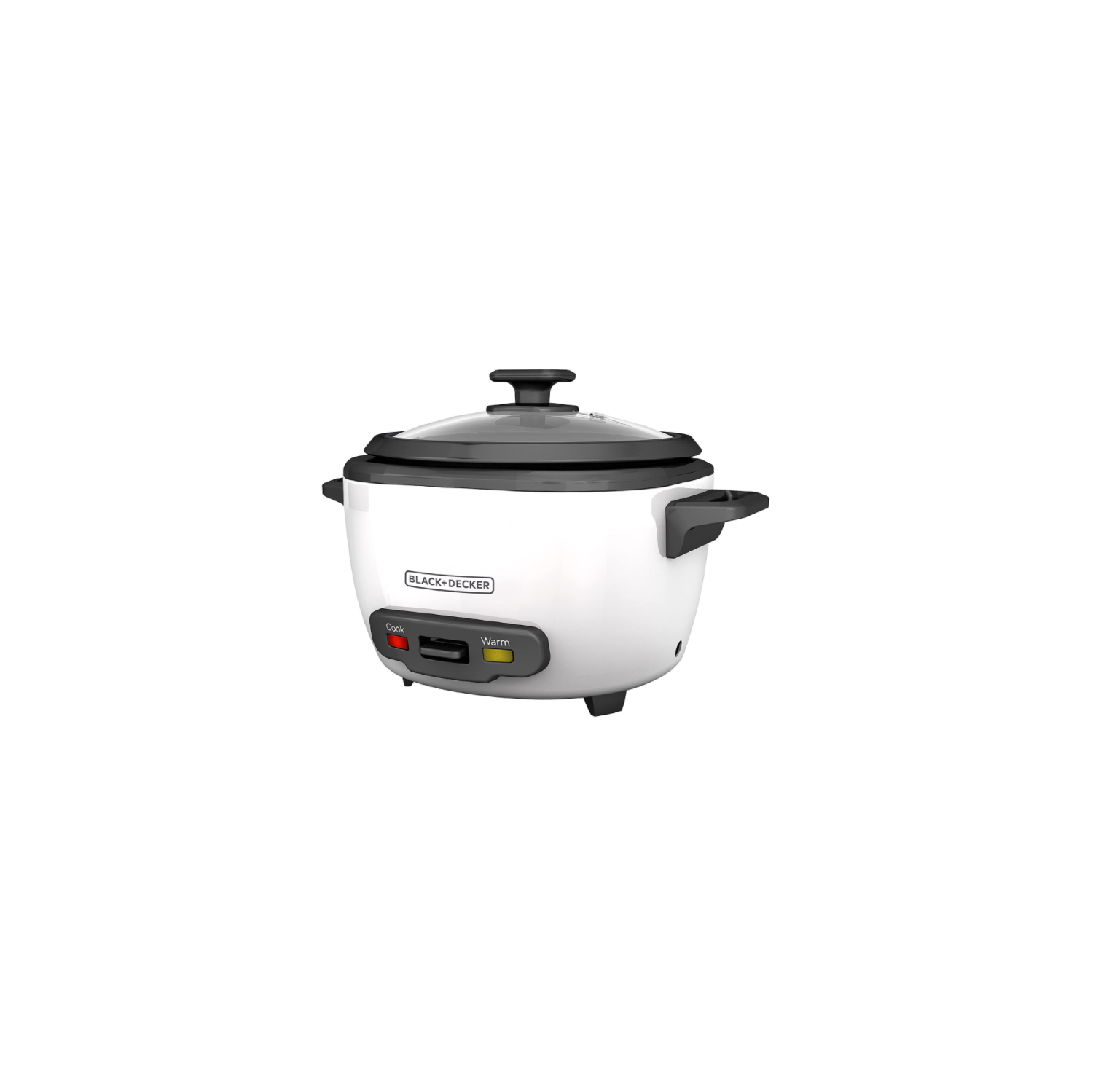 BLACK+DECKER 16-Cup Cooked/8-Cup Uncooked Rice Cooker and Food Steamer, White, RC516