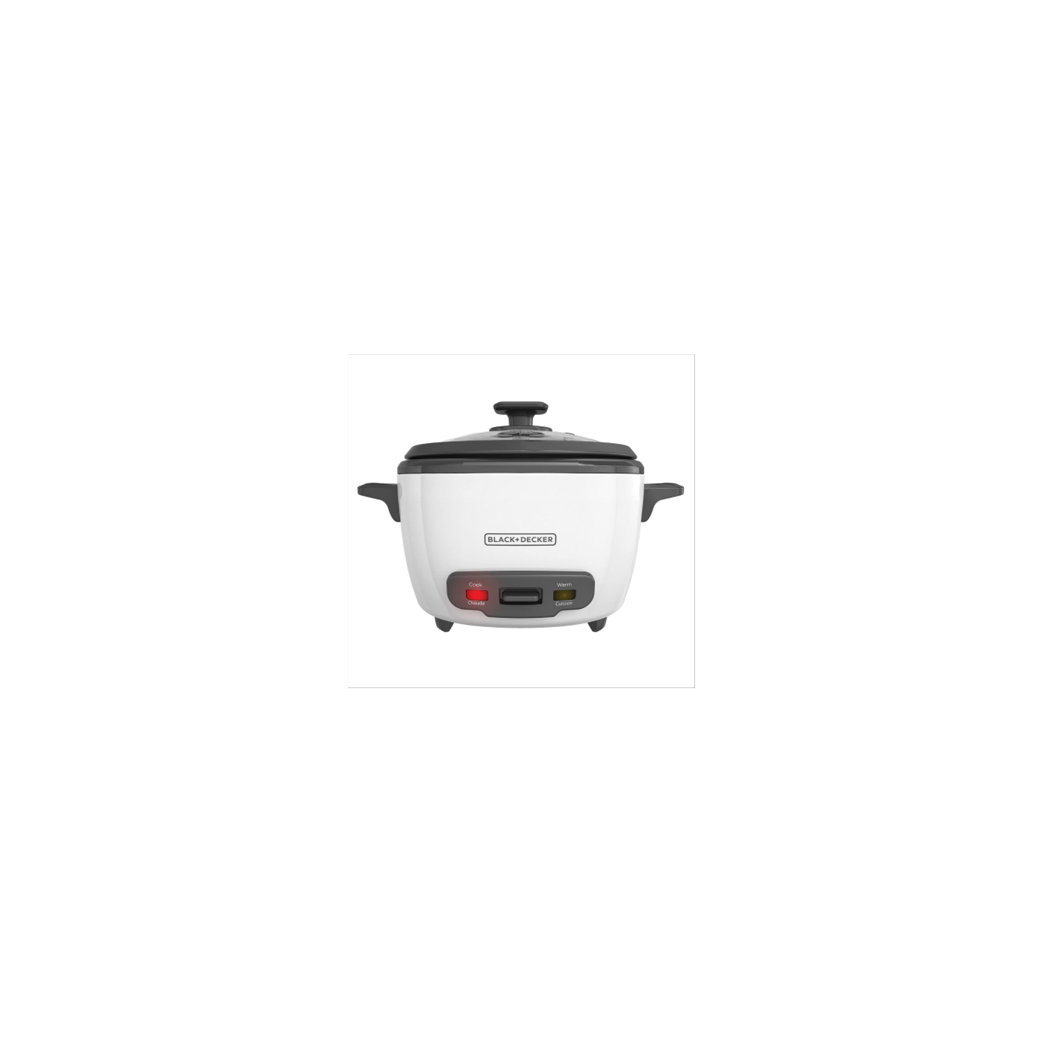 BLACK+DECKER 16-Cup Cooked/8-Cup Uncooked Rice Cooker and Food Steamer, White, RC516