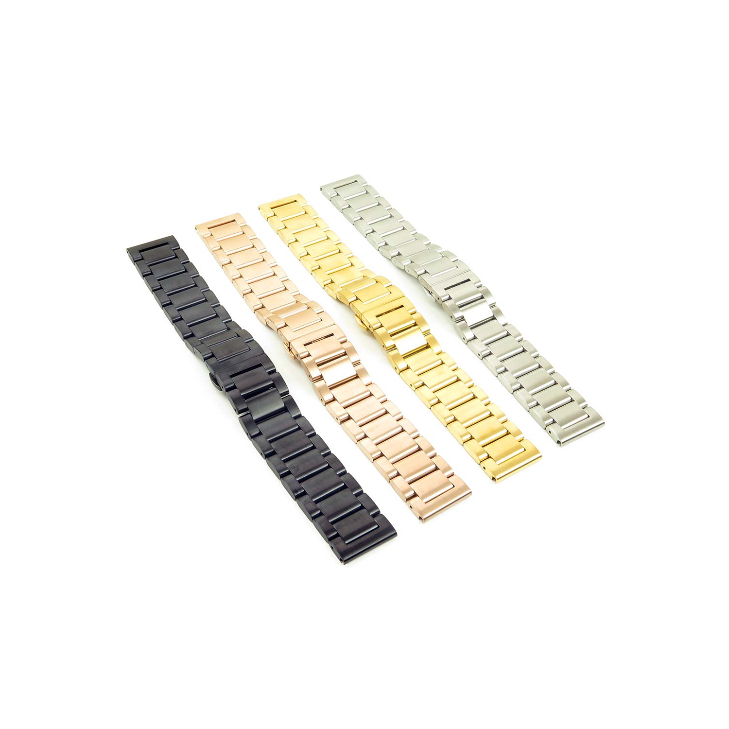 StrapsCo Metal Band for Fitbit Charge 4 & Charge 3 - Black