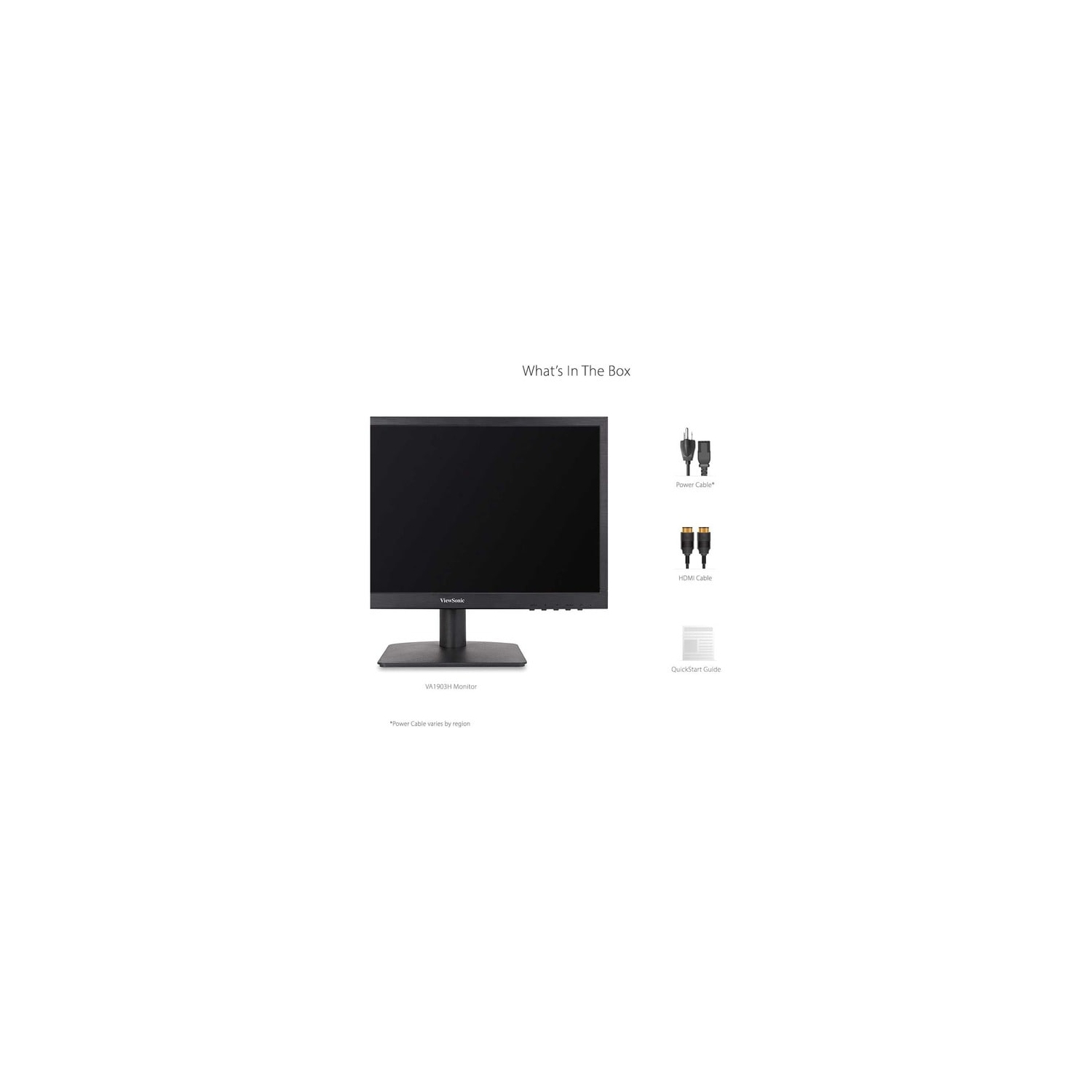 ViewSonic 19" HD 60Hz 5ms TN LED Monitor - Black -