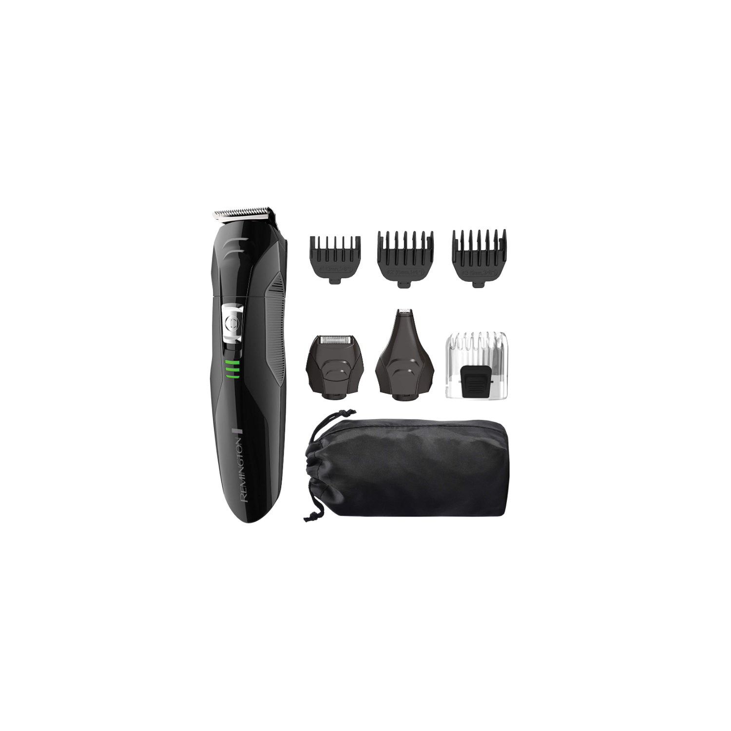 Remington All-in-One Grooming Kit, Lithium Powered, 8 Piece Set with Trimmer, Men's Shaver, Clippers, Beard and Stubble Combs, PG6027