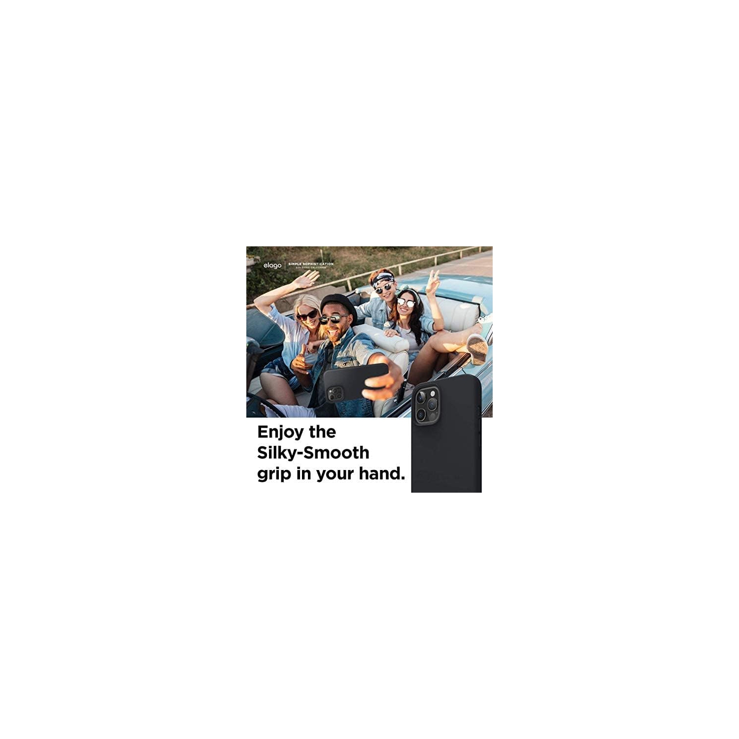 elago Liquid Silicone Case Compatible with iPhone 12 Pro Max 6.7 Inch Case- Full Body Protection (Screen & Camera Protection)