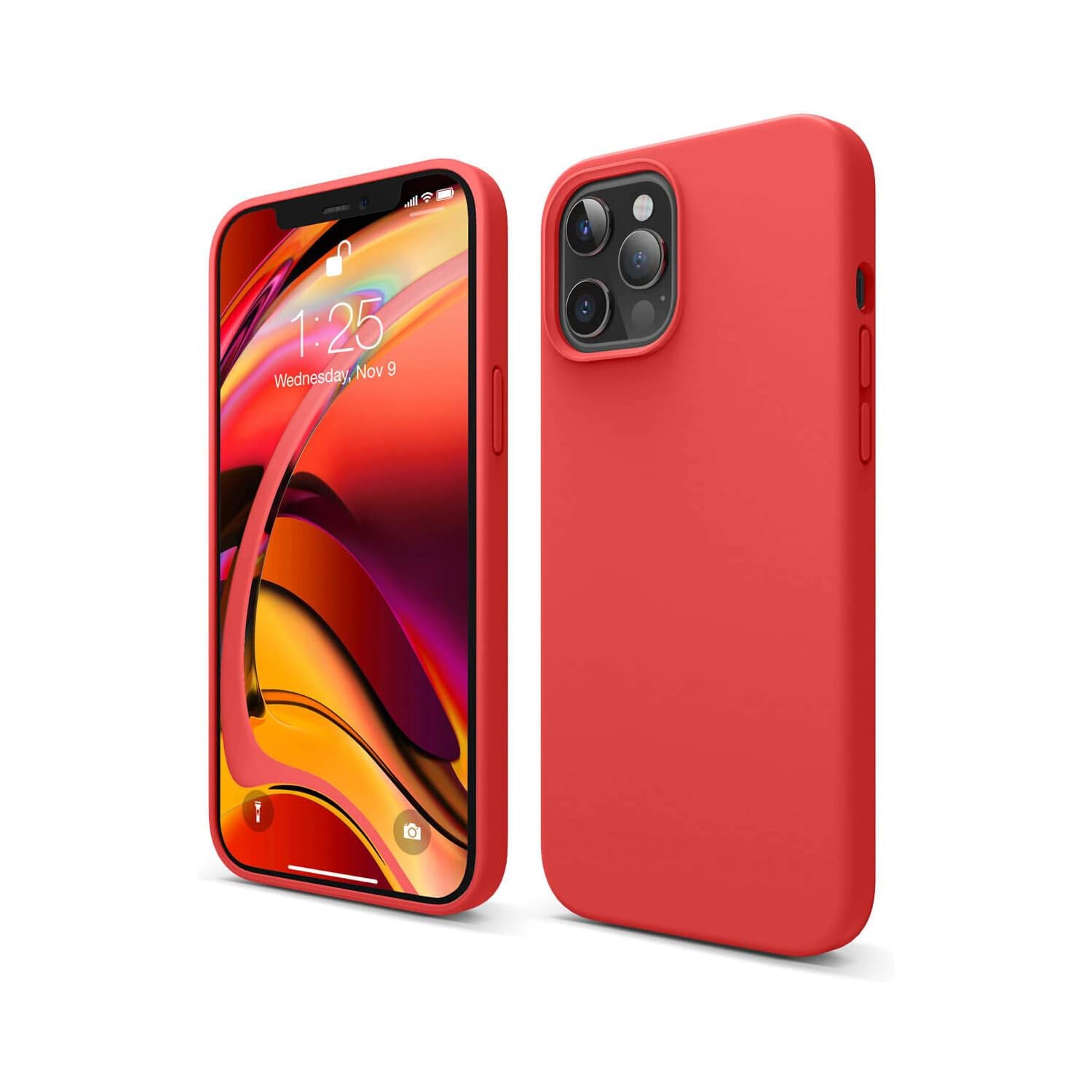 Étui en silicone liquide d’Elago compatible avec l’étui iPhone 12 Pro Max de 6.7 po- protection intégrale (protection d’écran et d’appareil photo)