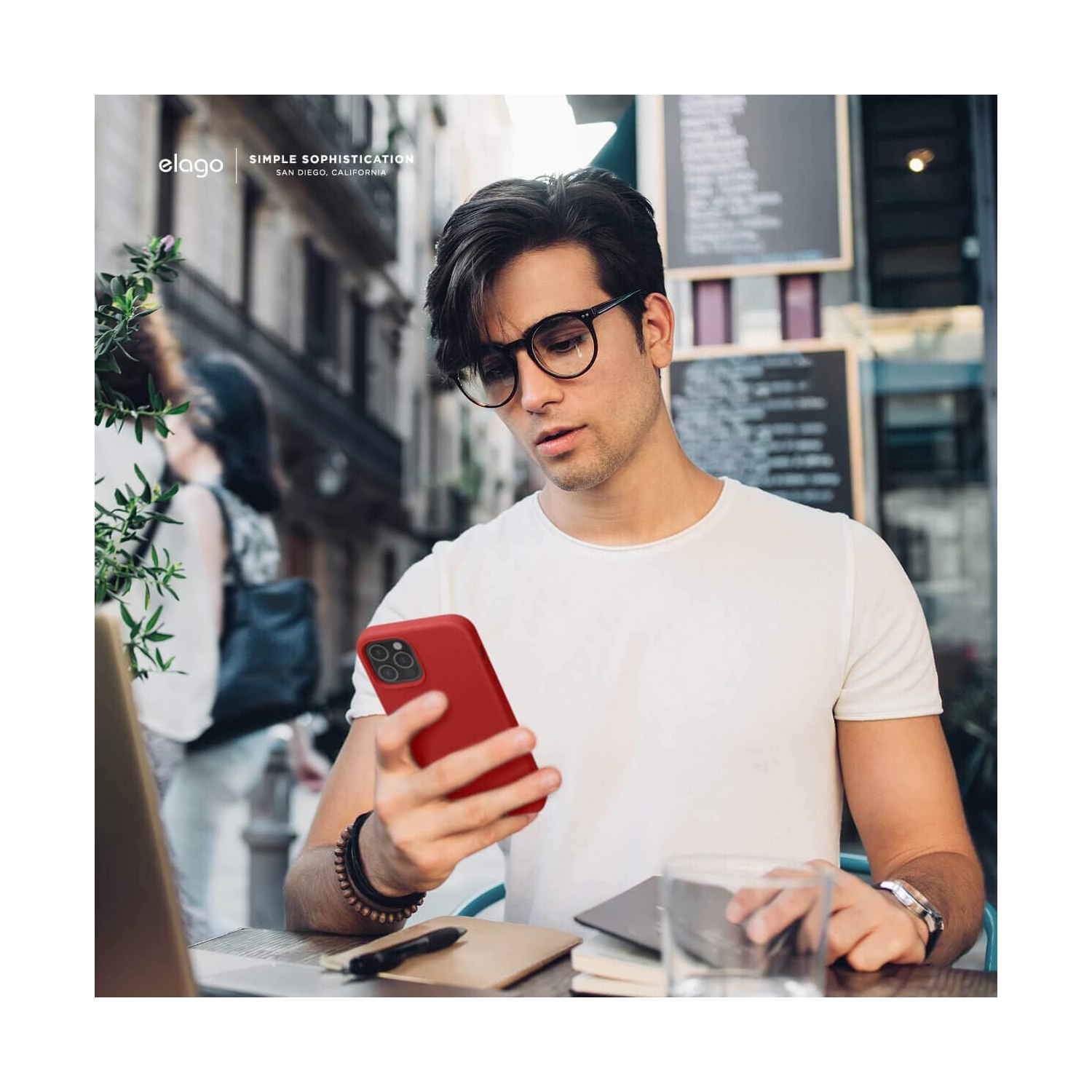 Étui en silicone liquide d’Elago compatible avec l’étui iPhone 12 Pro Max de 6.7 po- protection intégrale (protection d’écran et d’appareil photo)