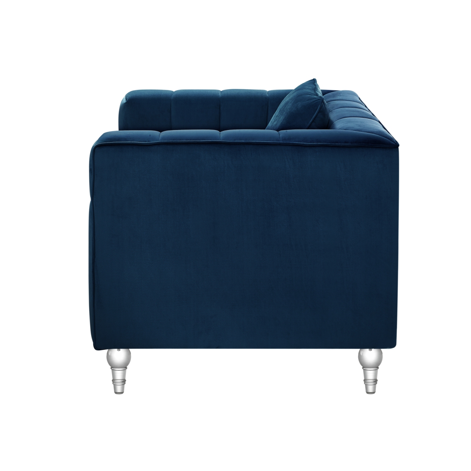 Inspired Home Raelyn Velvet Club Chair, Navy