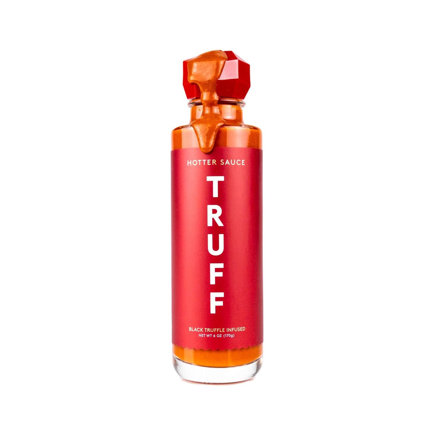 TRUFF Hotter Sauce, Gourmet Hot Sauce with Jalapeño, Red Chili Peppers with More Heat, Black Truffle Oil, Organic Agave Nectar, Hotter Flavor Experience in a Bottle, 6 oz.
