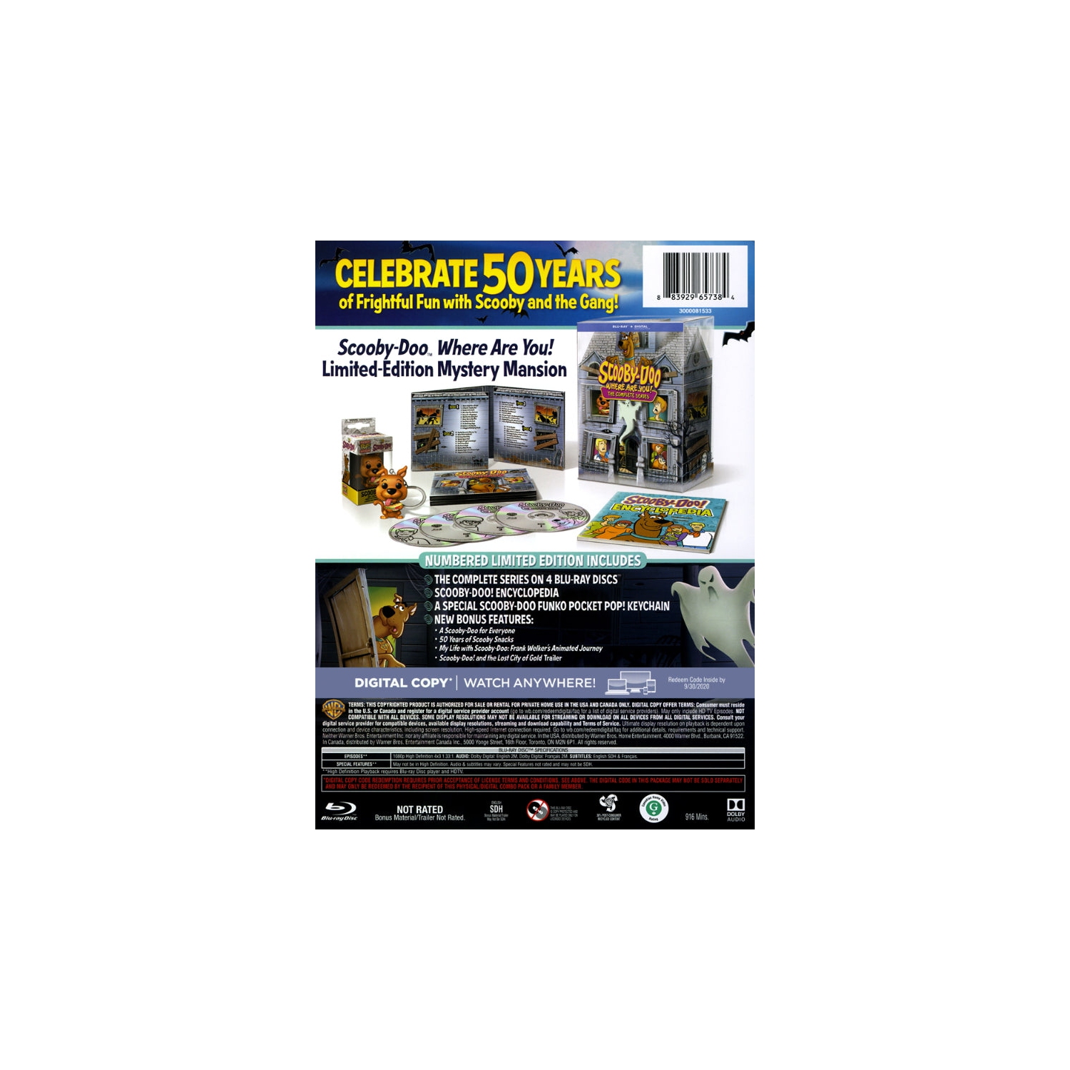 Scooby-Doo Where Are You! The Complete Series - 50th Anniversary Limited Edition [Blu-Ray Box Set]