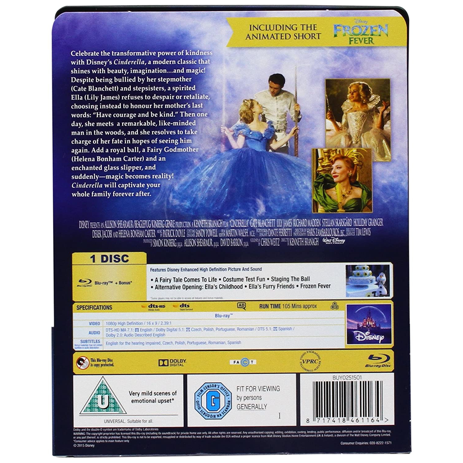 Disney's Cinderella - Live Action - Limited Edition Collectible SteelBook [Blu-Ray]