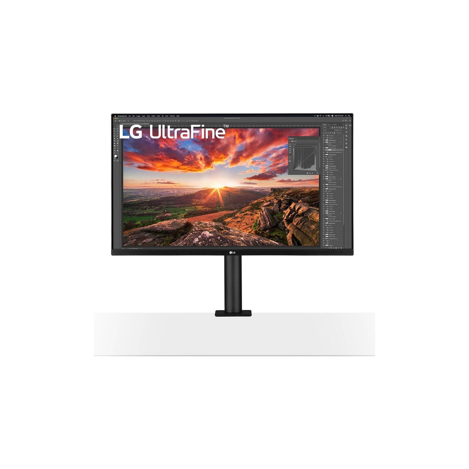 LG 32'' 32UN880-B UltraFine Display Ergo 4K HDR10 Monitor 32UN880-B