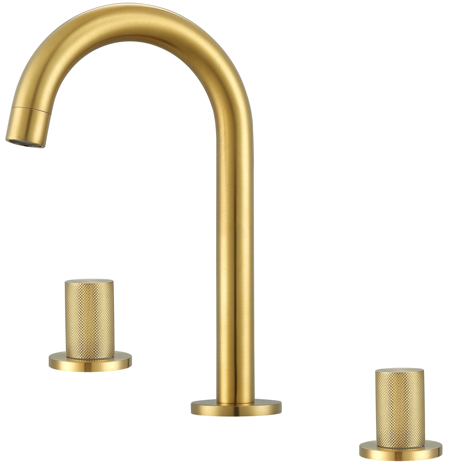 Ancona Industria Series Widespread Bathroom Faucet in Brushed Gold