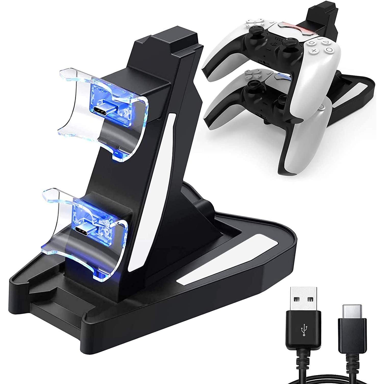 Newest PS5 Dock Station, Dual USB Type C Compatible with Playstation 5 Controller Durable, Safety Chip Protection, for Sony PS5 DualSense Controller