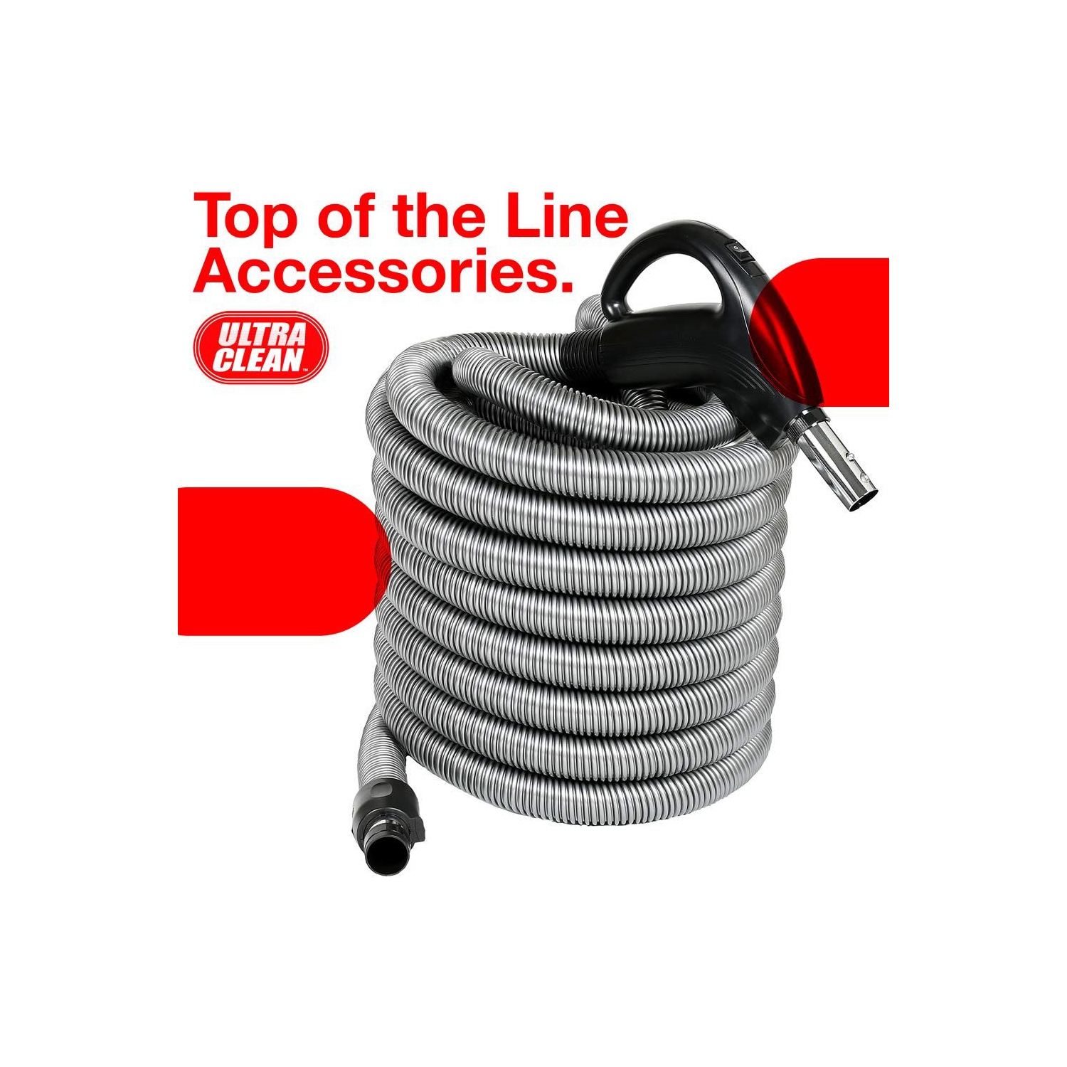 Ultra Clean Deluxe Bare Floor and Carpet 35 Foot Hose and Accessories Central Vacuum Kit