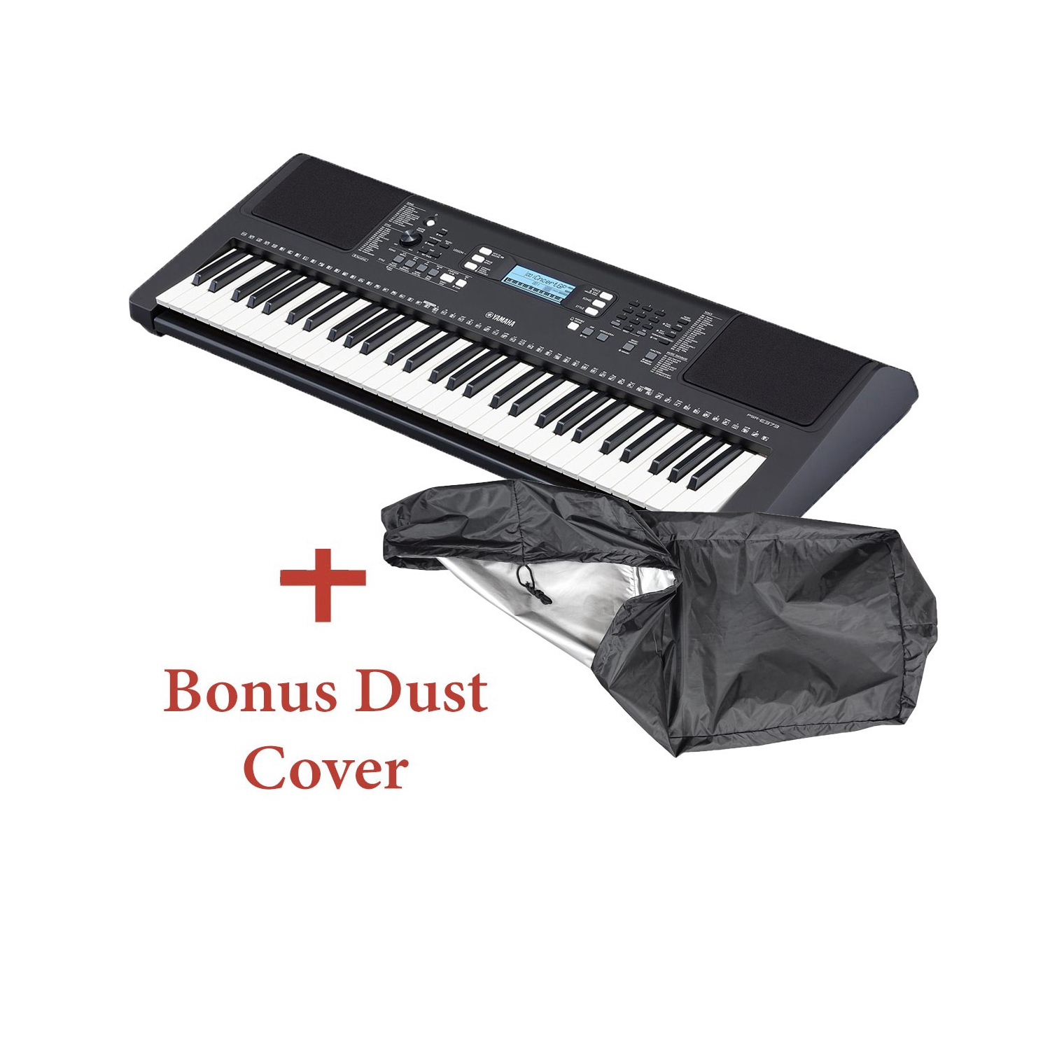 Yamaha PSR-E373 61-Key Portable Digital Keyboard with Bonus Dust Cover