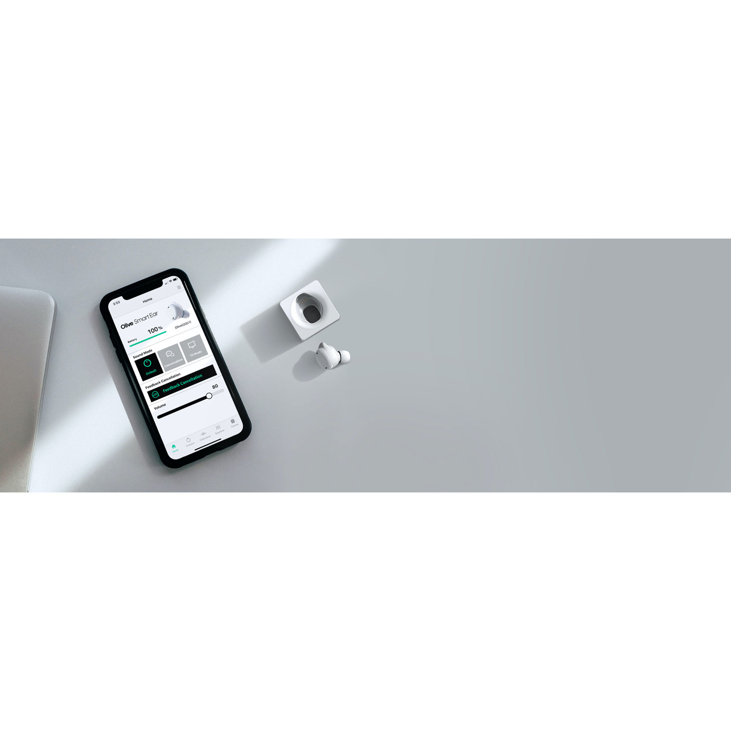 Amplificateur de son Bluetooth d'Olive Union - Blanc