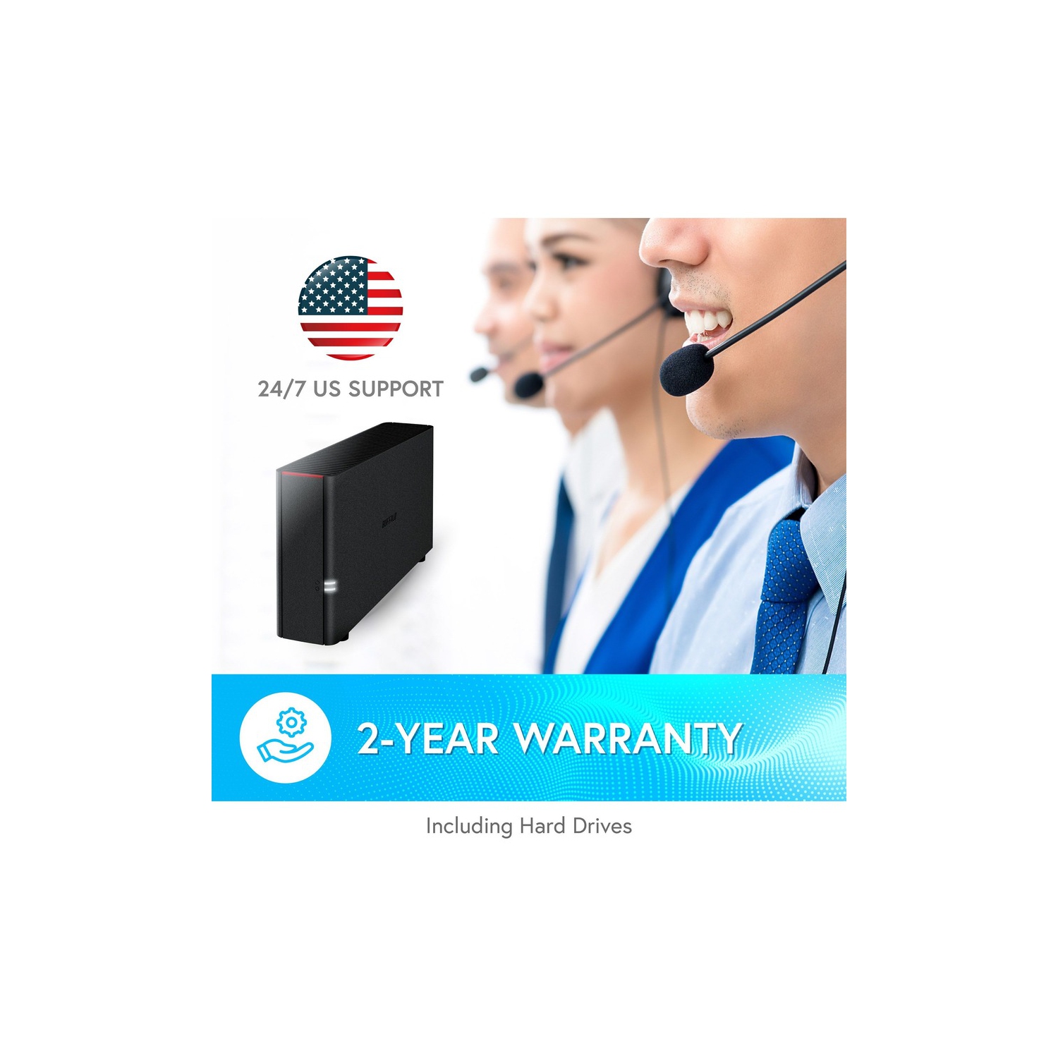 Buffalo LS210D0601 LinkStation 210 6TB Private Cloud Storage NAS with Hard Drives Included