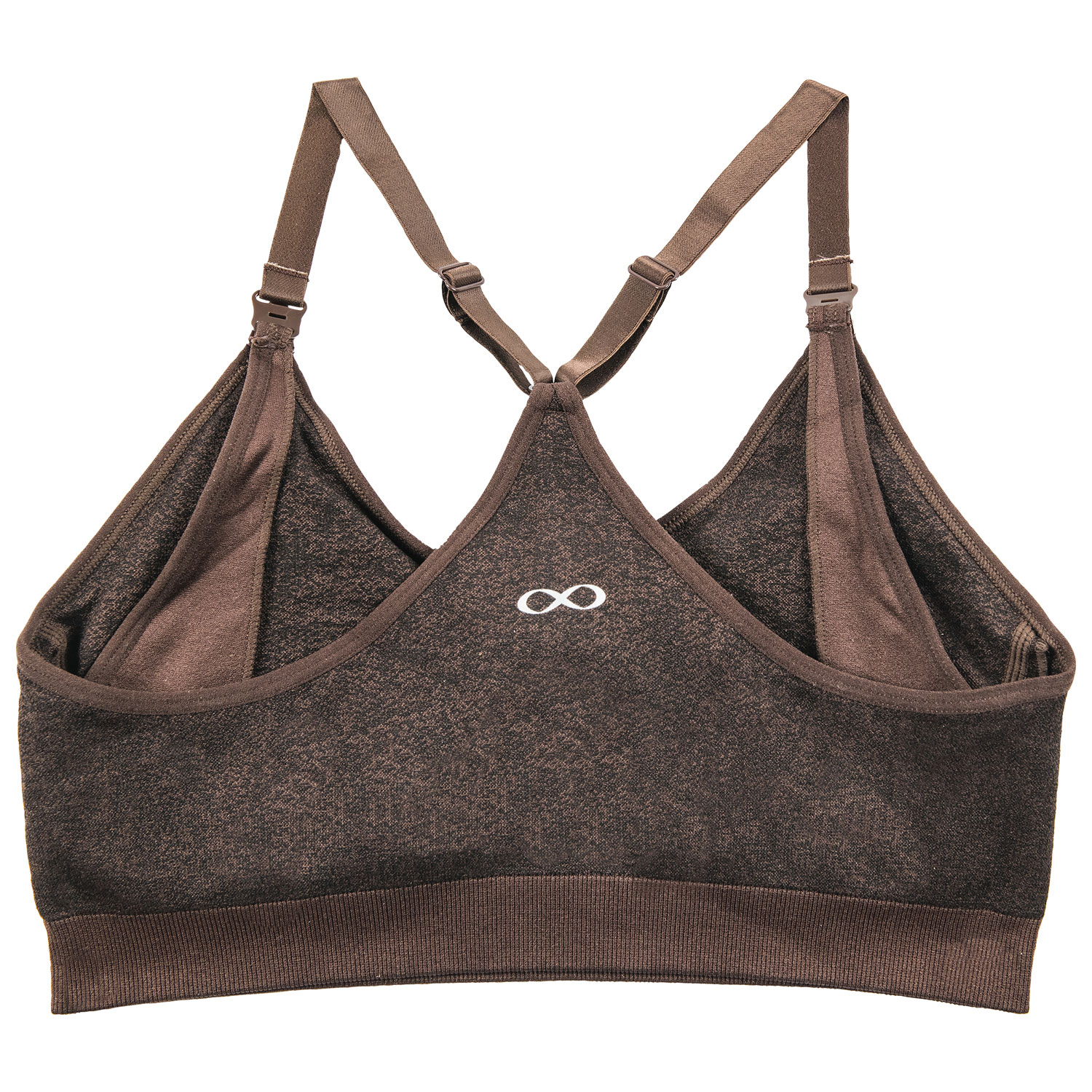 Modern Eternity Bella Active Seamless Nursing Bra - Medium - Chocolate Jacquard