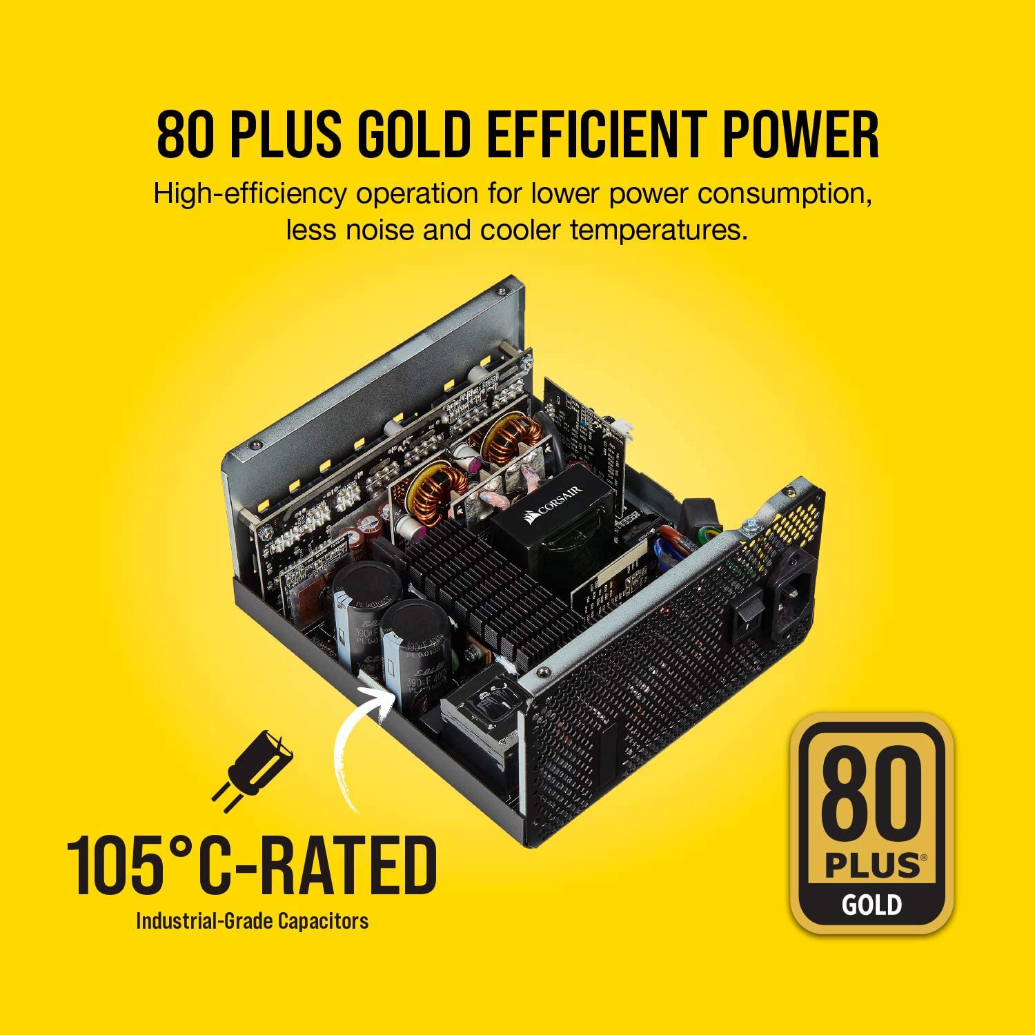 Corsair CP-9020195-NA RM Series RM750 80 Plus Gold Fully Modular ATX Power Supply