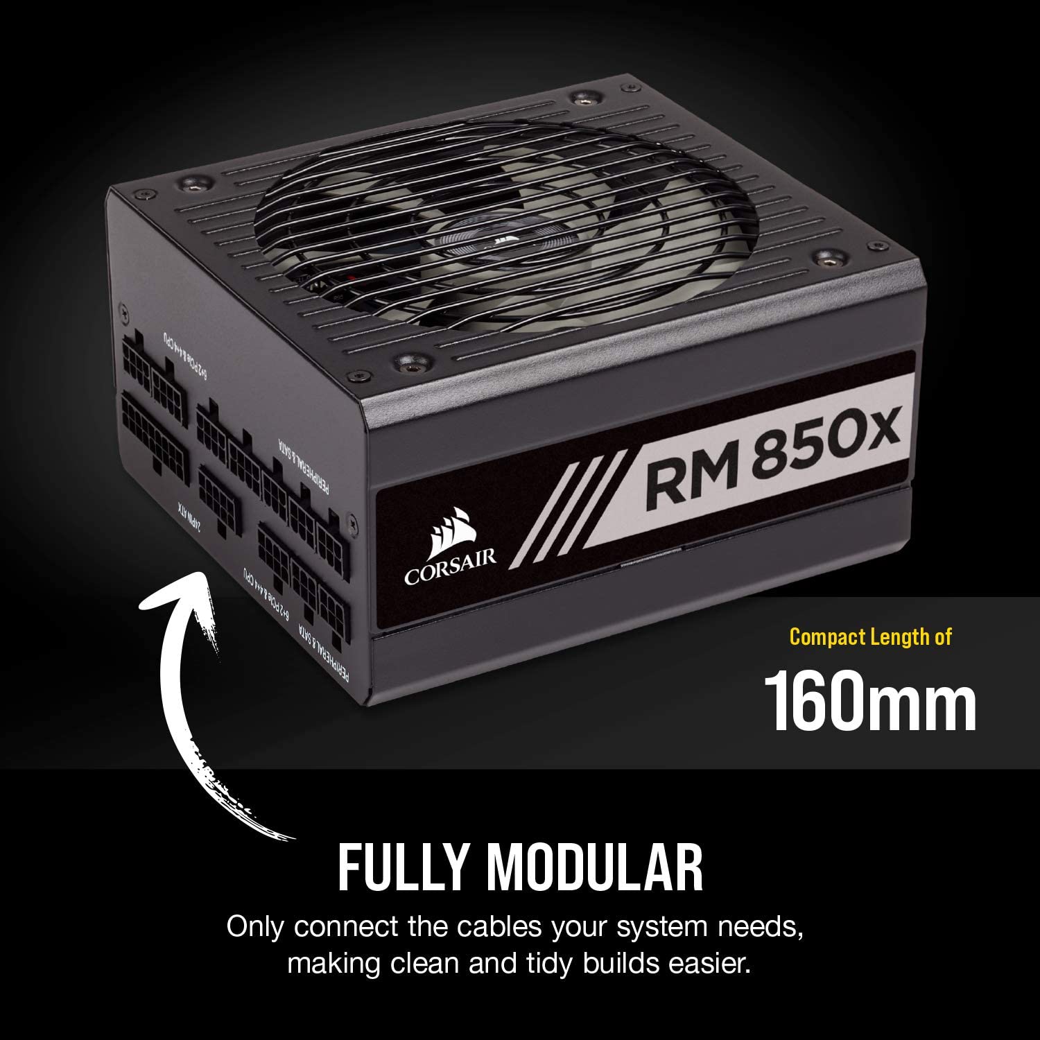 Corsair CP-9020180-NA RMX Series RM850x 80 Plus Gold Fully Modular ATX Power Supply