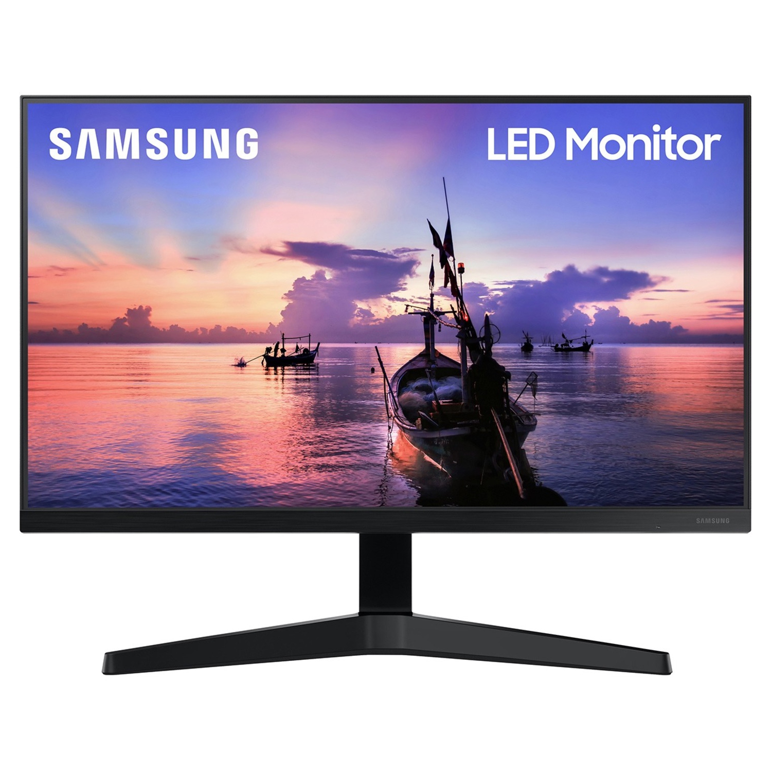 Refurbished (Good) - Samsung 24" FHD 75Hz 5ms GTG IPS LED FreeSync Gaming Monitor (LF24T350FHNXZA) - Dark Blue Grey