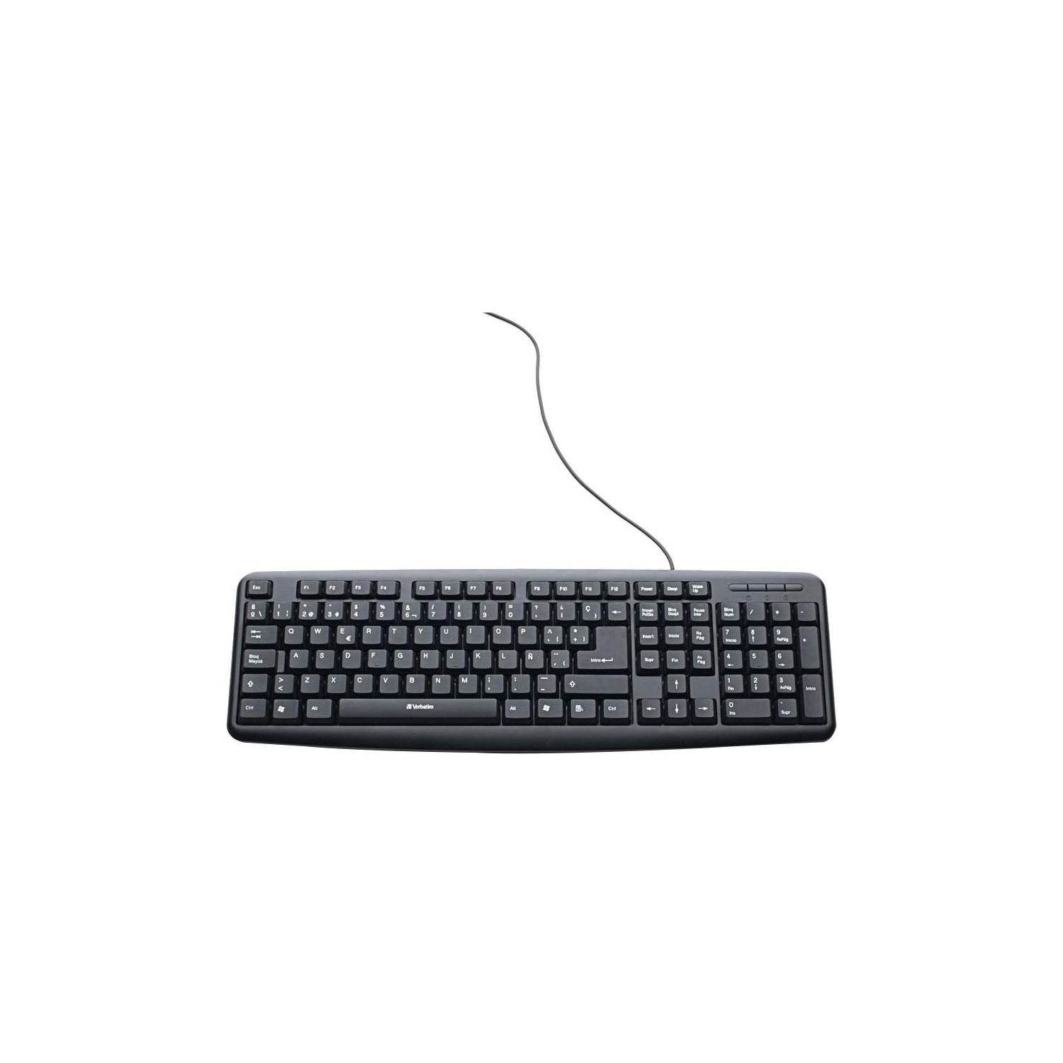 Verbatim Slim Corded Keyboard - Spanish -