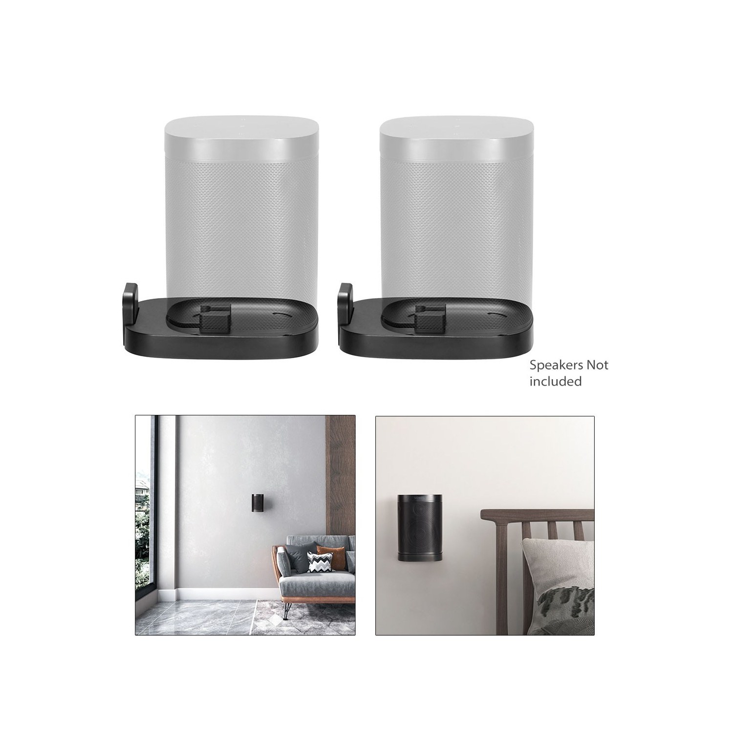 Boost Industries SB-SHELF1 Speaker Wall Shelves/Mounts for SONOS ONE / ONE SL / PLAY:1 Smart Speakers