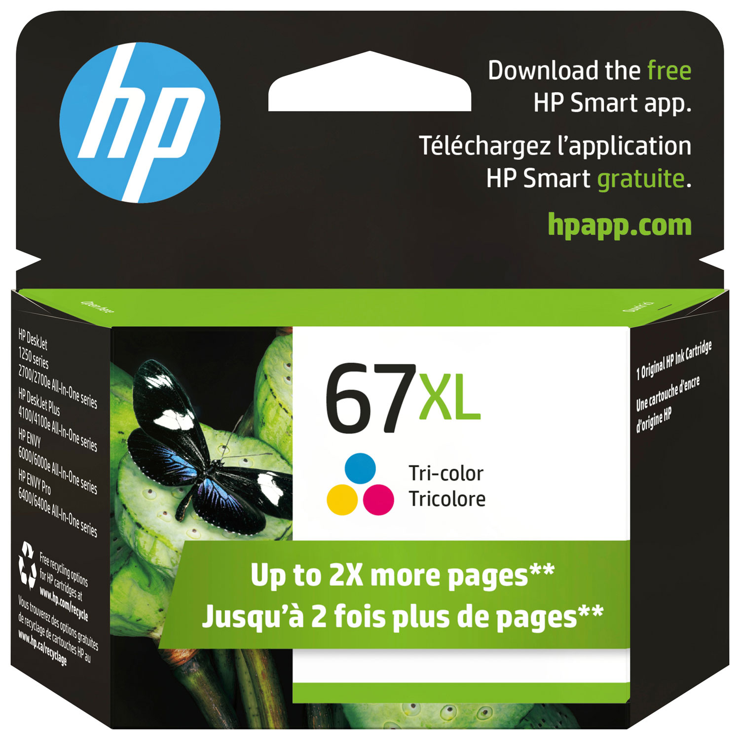 HP 67XL Tri-Colour Ink (3YM58AN#140)