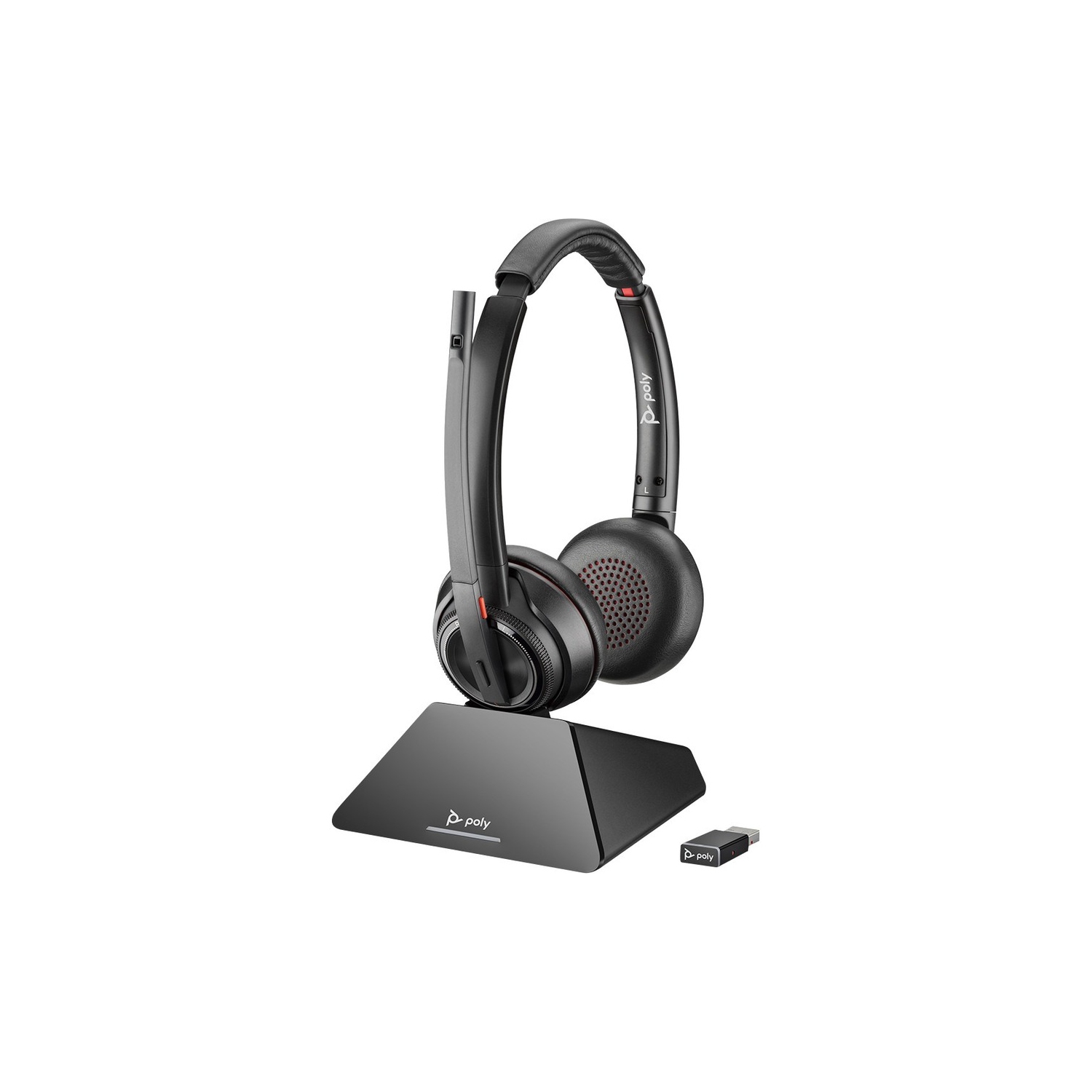 Plantronics SAVI 8200 On-Ear Noise Cancellation Headphones with Mic