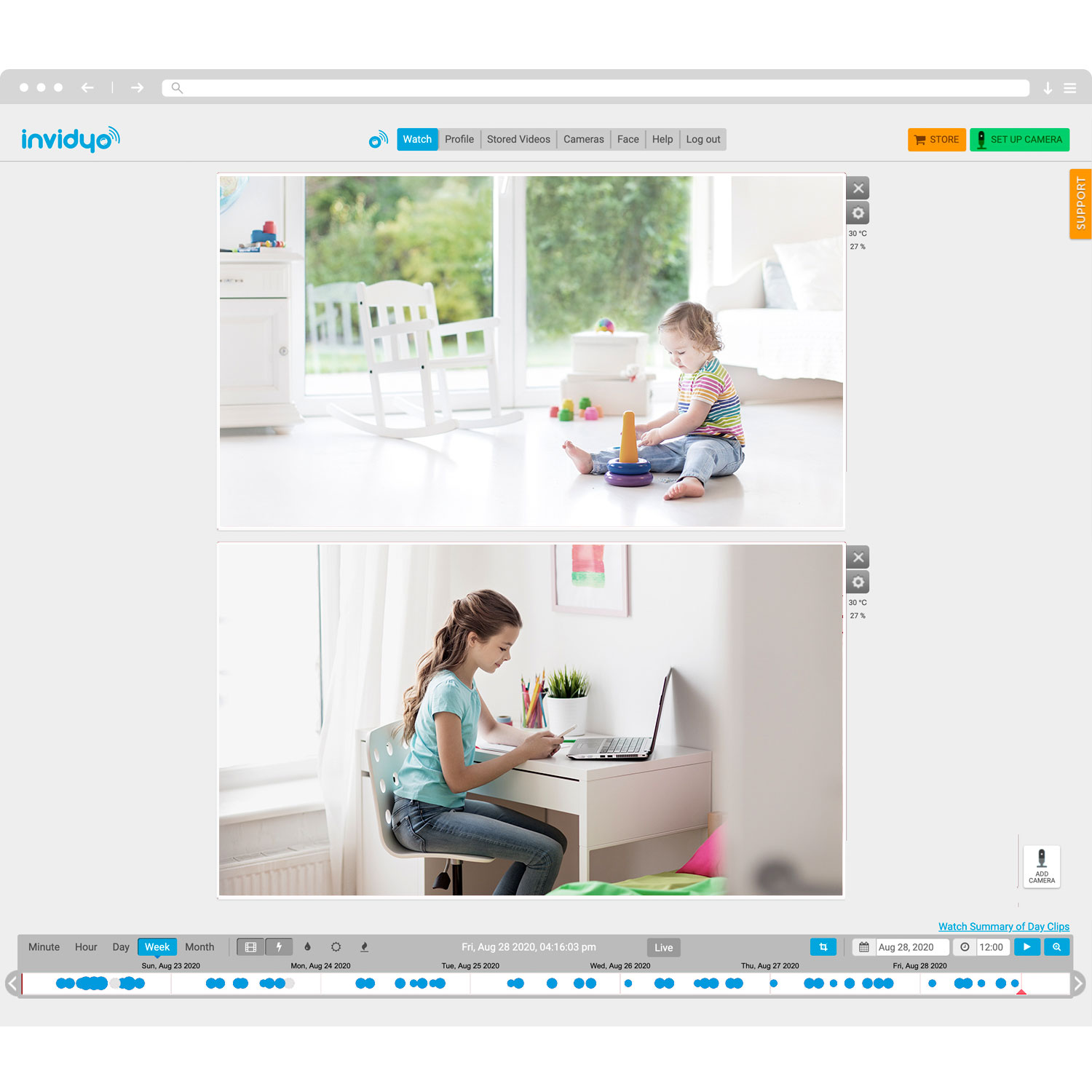 Interphone surveillance vidéo à vision nocturne/com. bidirectionnelle d'Invidyo - Paq. 2