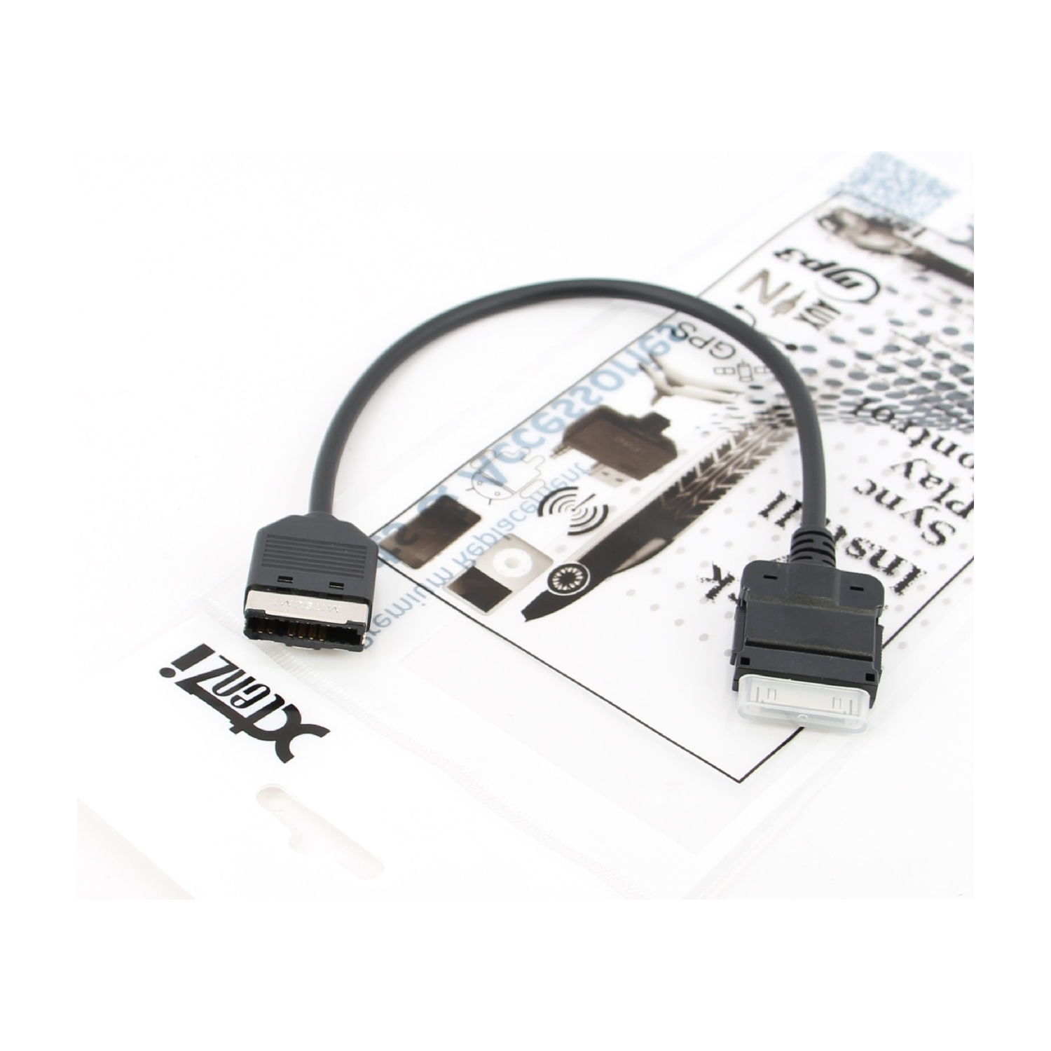 Xtenzi MDI AUX MMI Cable Adapter iPhone/iPod audio/video for Land Rover Discovery, Range Rover, Range Rover Sport and Jaguar XF, XJ and XK