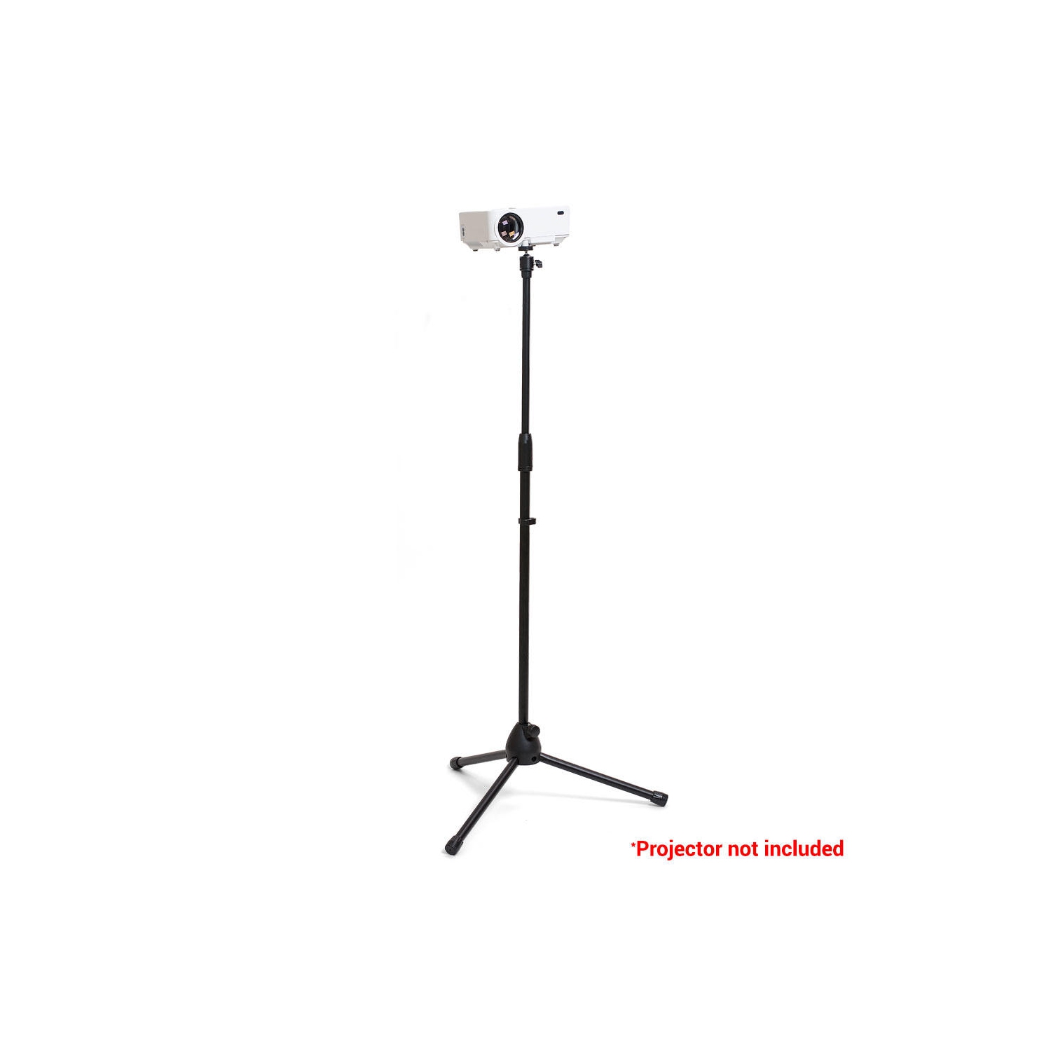 Foldable Projector Mounts Tripod Stand with Height Adjustable from 29.5"-58", Mounting Joint Included