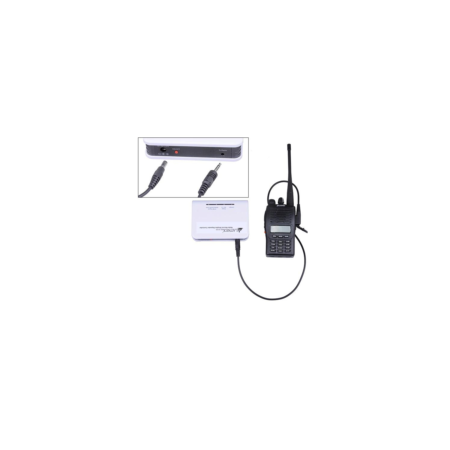 Enregistreur vocal radio DMR RC-S120 de contrôleur de répéteur interbande Simplex de LATNEX - UHF, radio mobile VHF bidirectionnelle, radio mobile