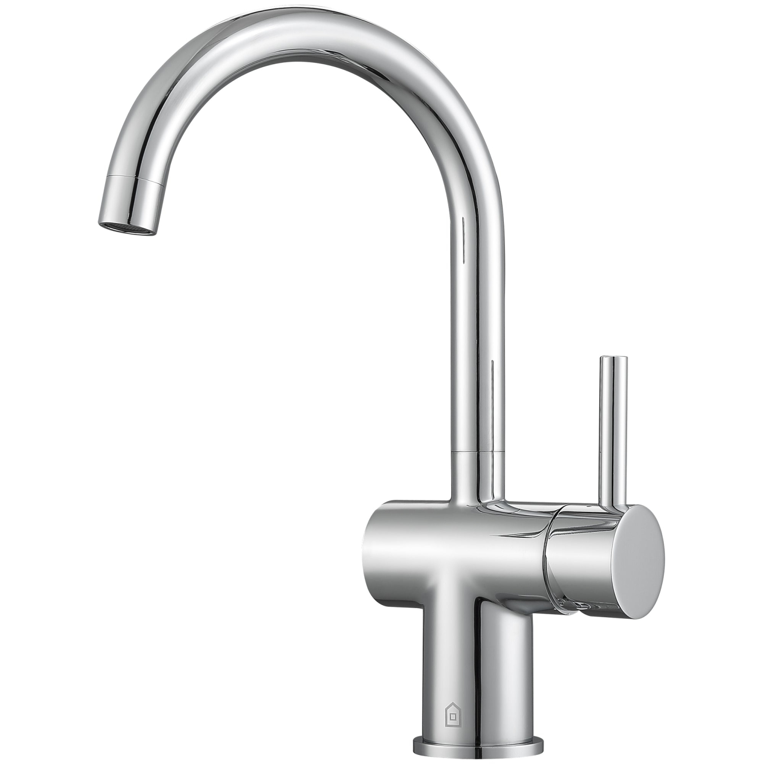 Ancona Aria Single Hole Bathroom Faucet in Chrome