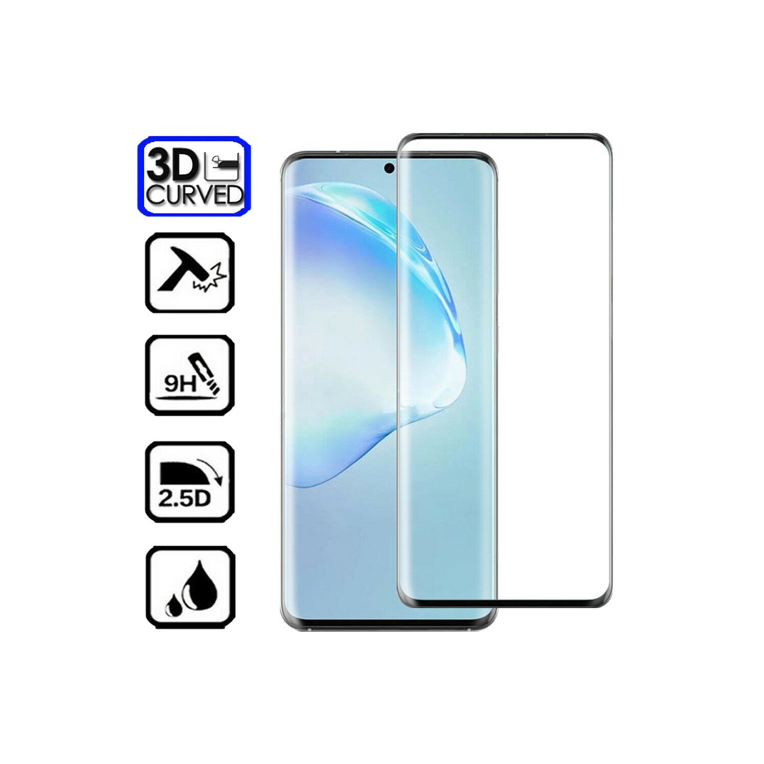 Protecteur d’écran en verre trempé 9H de qualité supérieure pour Galaxy Note 20 de Samsung