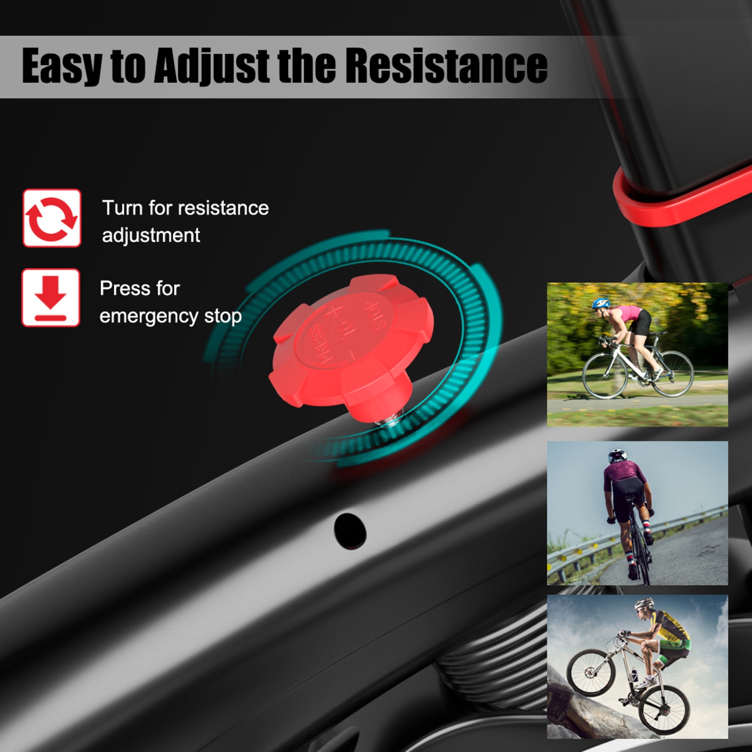 Vélo d’appartement Gymax