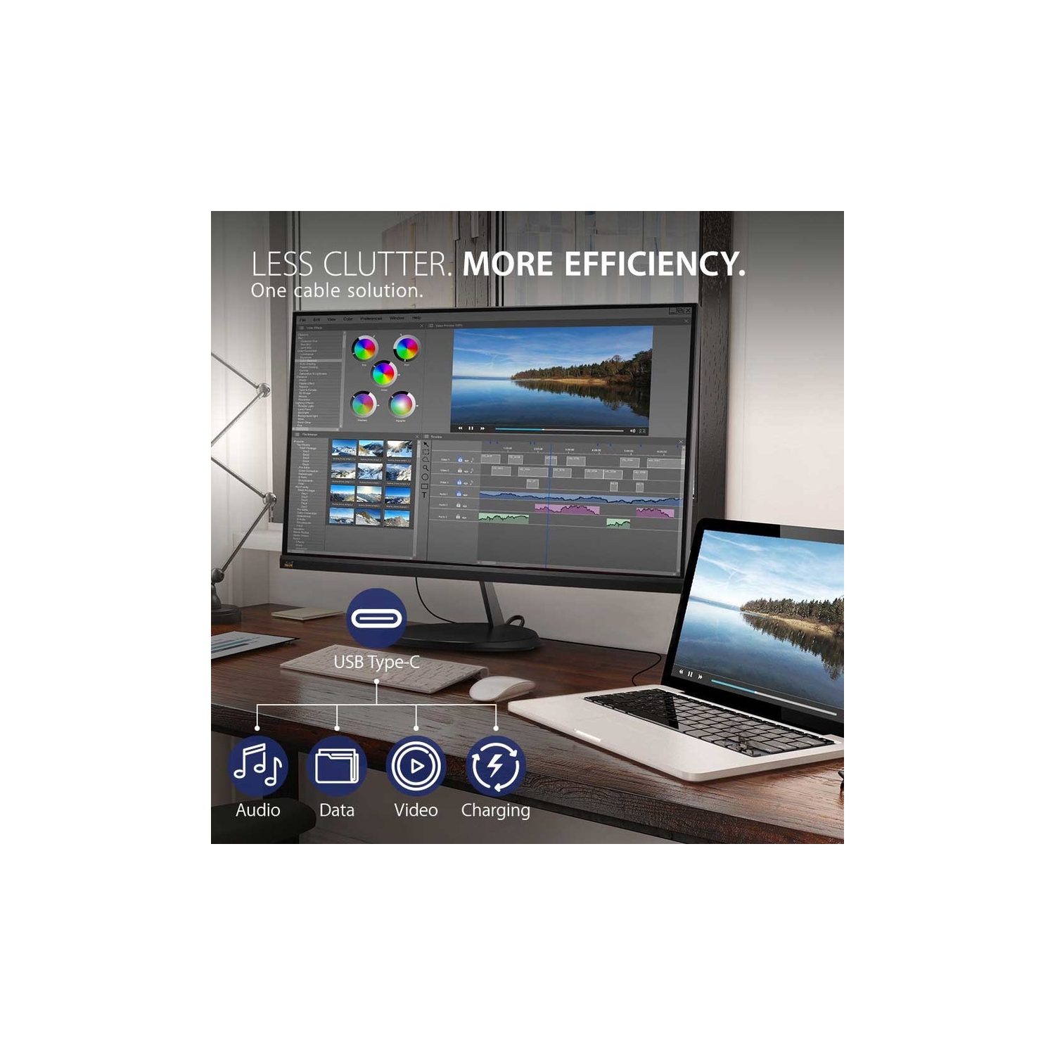 ViewSonic VX2485-mhu - 24" Display, IPS Panel, 1920 x 1080 Resolution VX2485-MHU