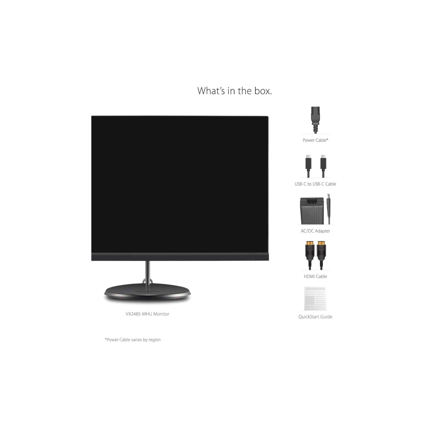 ViewSonic VX2485-mhu - 24" Display, IPS Panel, 1920 x 1080 Resolution VX2485-MHU