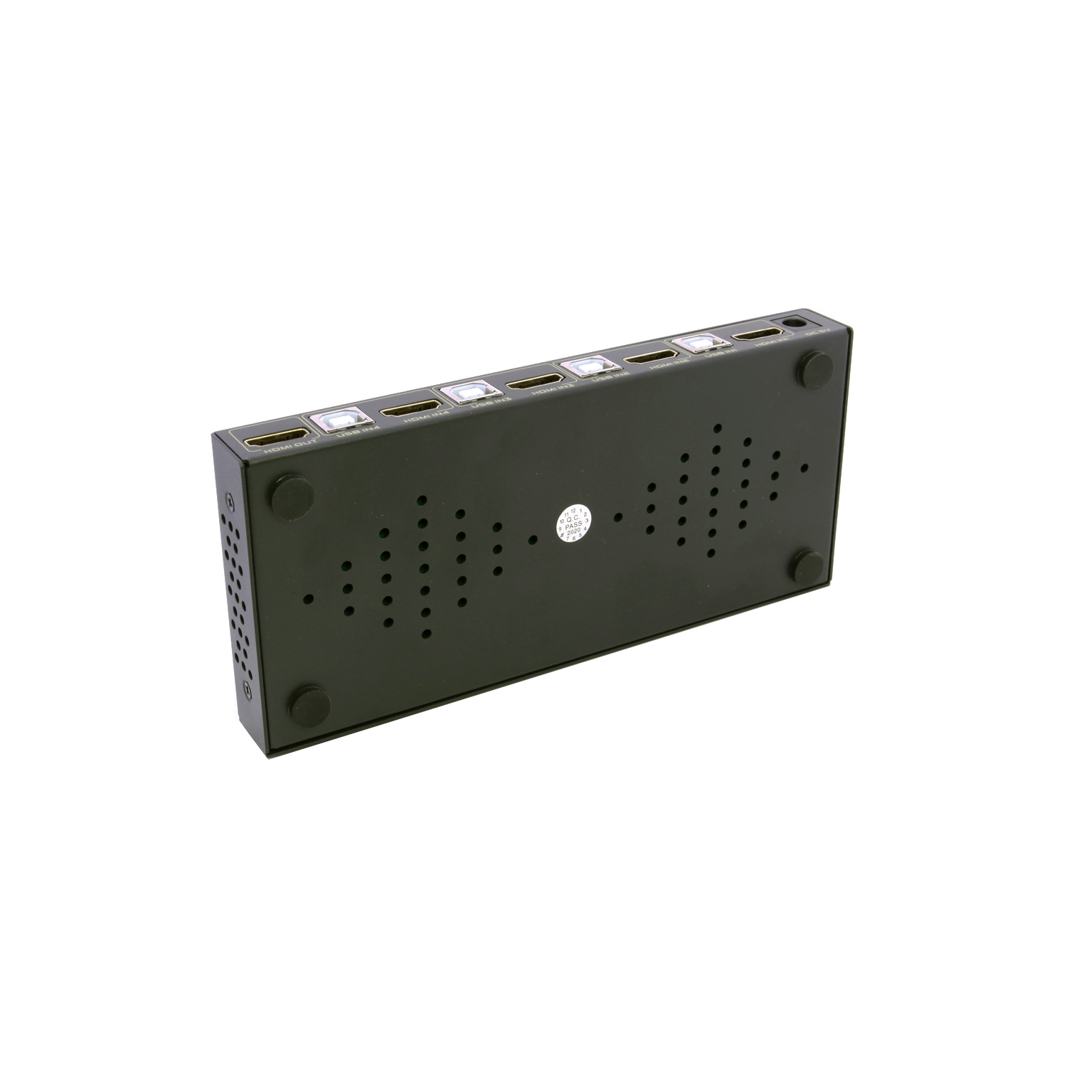 Commutateur KVM HDMI 4 ports Hotkey automatique USB 2.0 avec 4 télécommande de câble - axGear